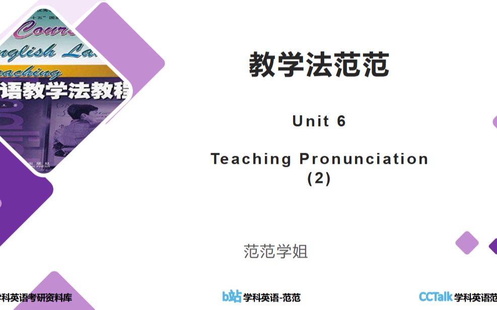 王蔷英语教学法 21课时 Unit 6 (2) 学科教学英语考研 | 教学法精讲全程班哔哩哔哩bilibili