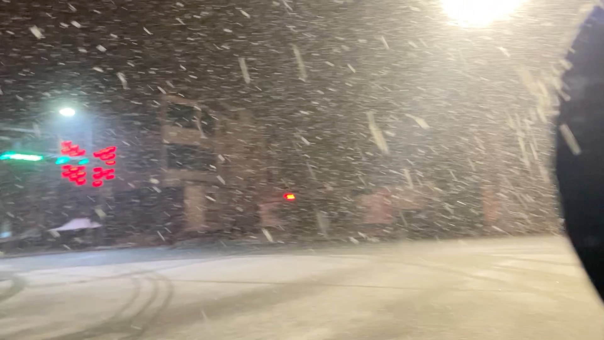 下雪了老弟,白头了