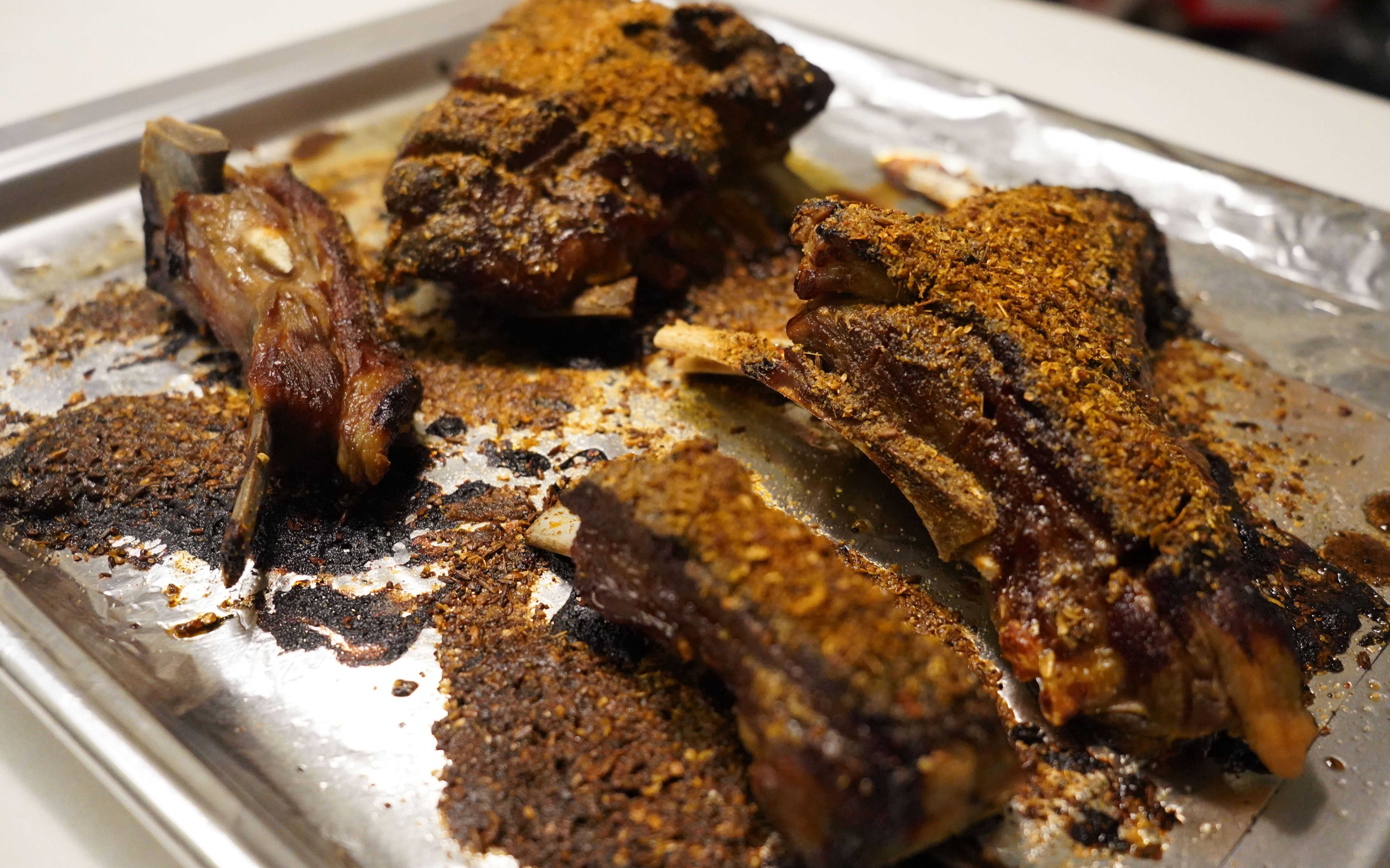 新人up主的第一期视频《烤羊排》