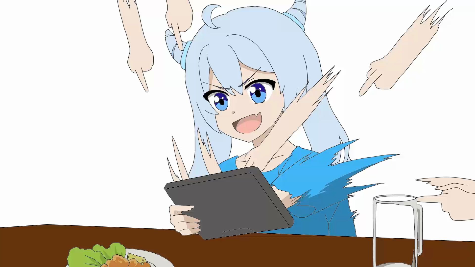 米游姬想要吔个牛角包!