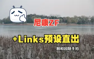 Download Video: 尼康Zf 尝试下links预设直出(没有修一点