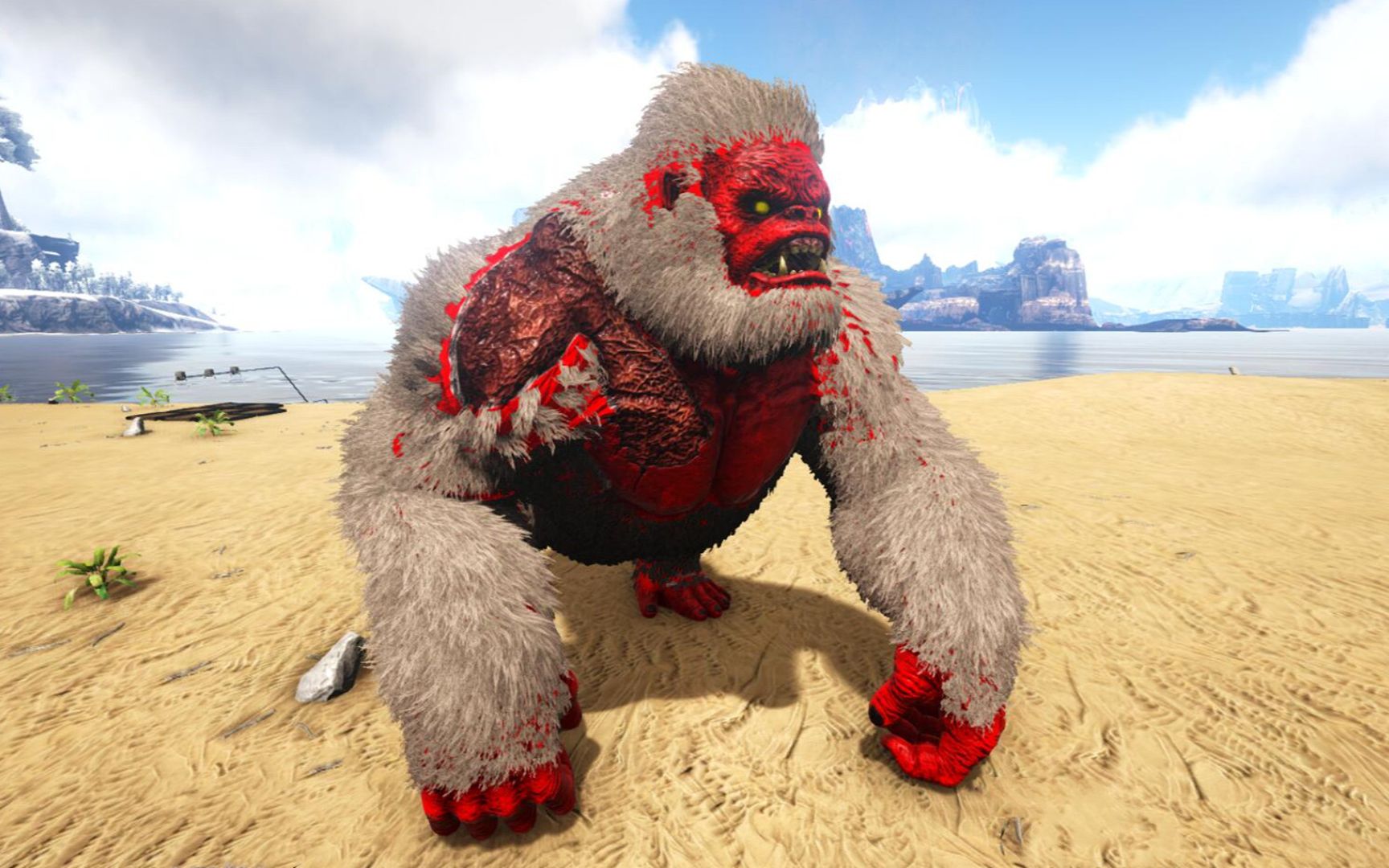 方舟生存进化:火山岛 36 火焰金刚对决终极脊背龙boss