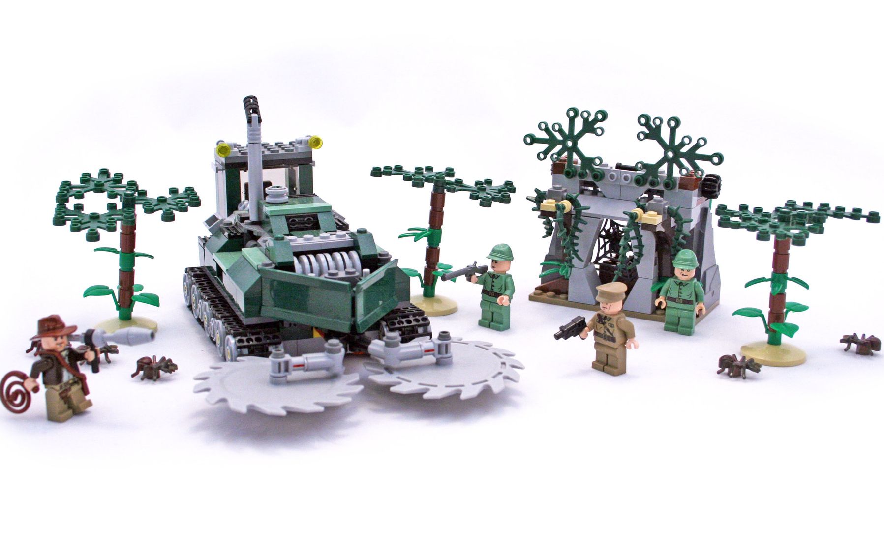 乐高lego 7626 夺宝奇兵 丛林切割机 2008速拼评测_哔哩哔哩 (゜-゜)