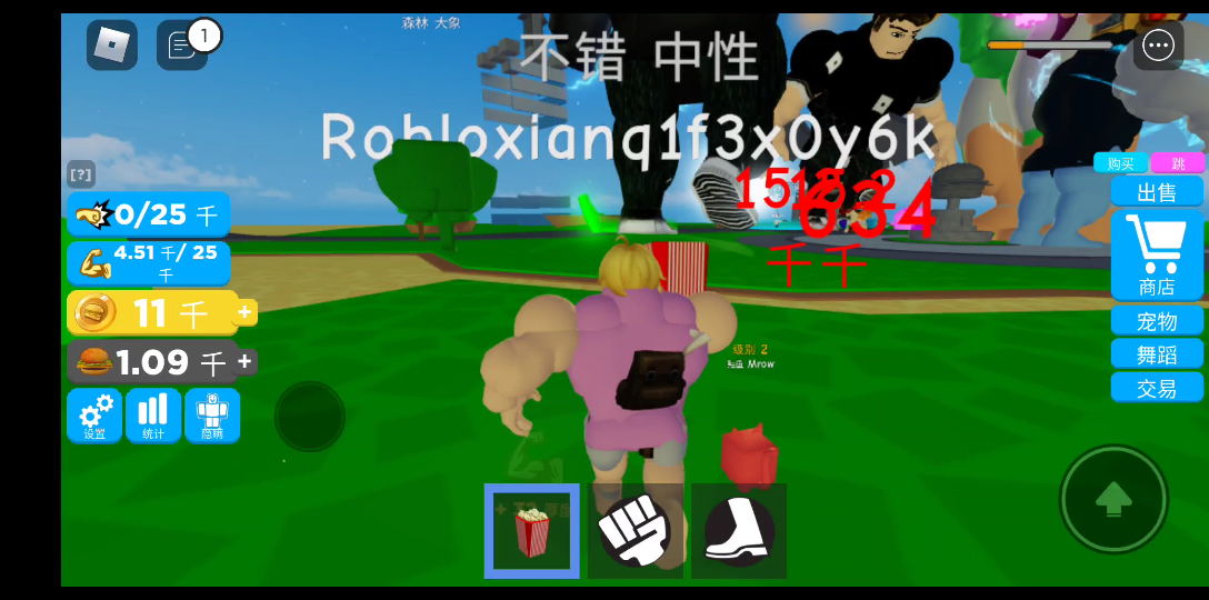 【罗布乐思】强壮传奇名字都是乱码的,还挺好玩的.ROBLOX