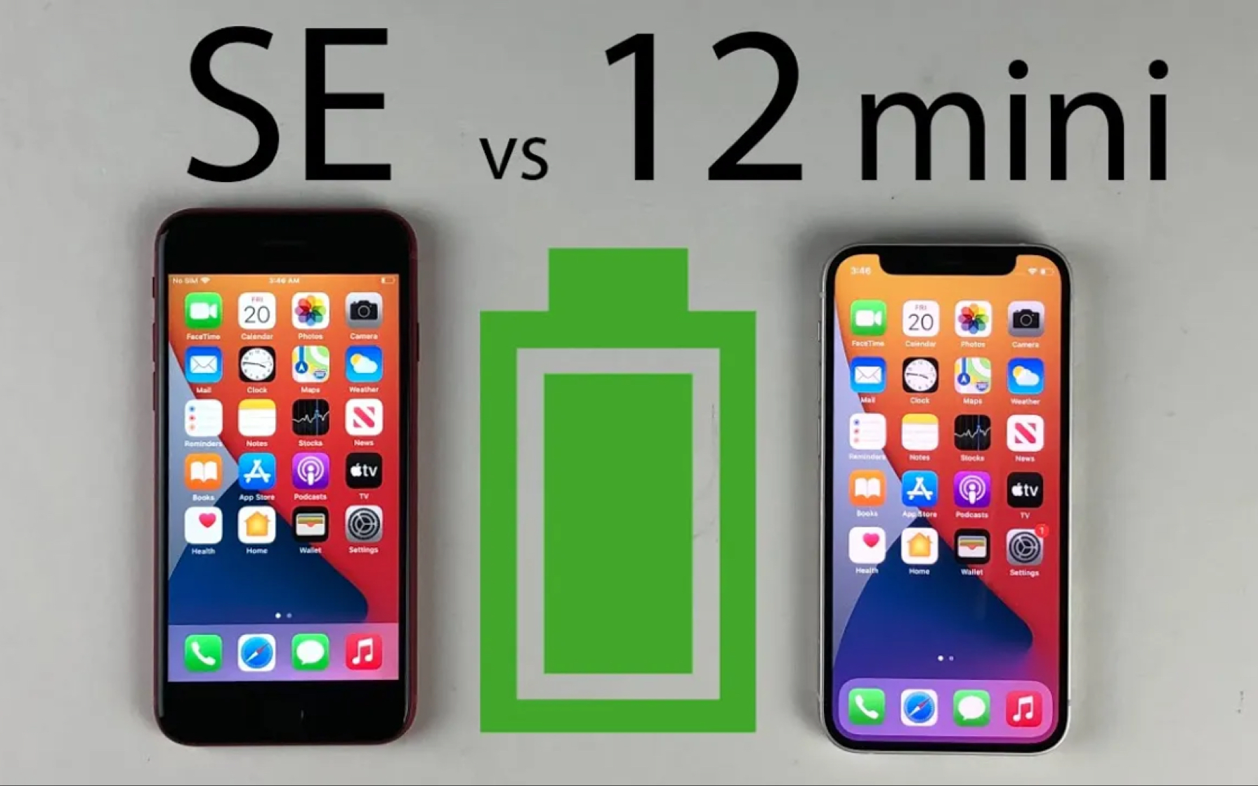 iphone12mini与iphonese2020电池续航对比
