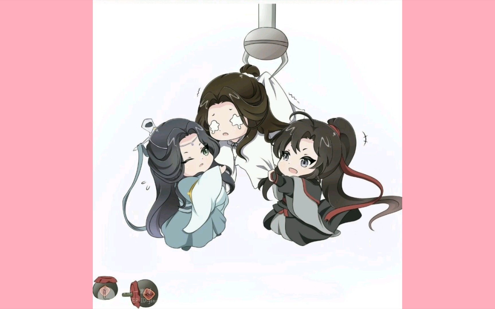 墨家三宝 可爱向  妈耶  怎么那么萌