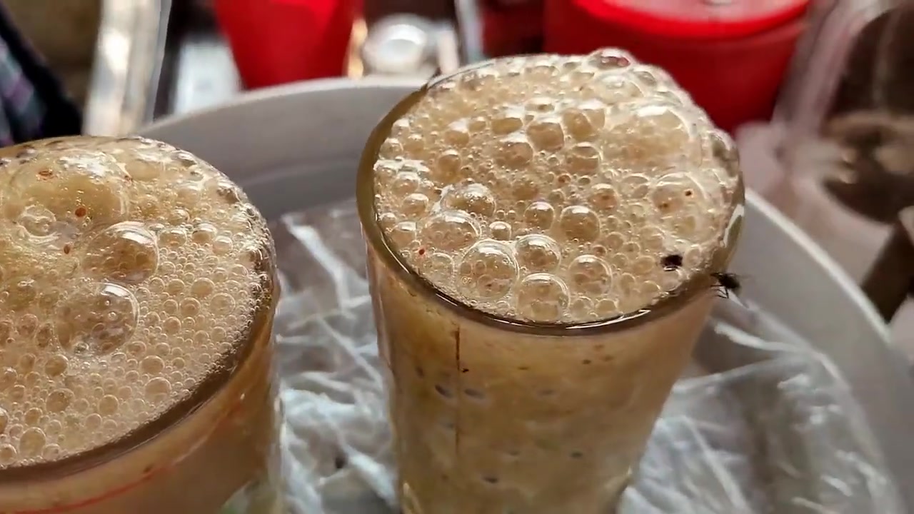 美食#印度街头的奇葩芦荟汁,美容养颜效果好,看完制作过程你敢喝吗?