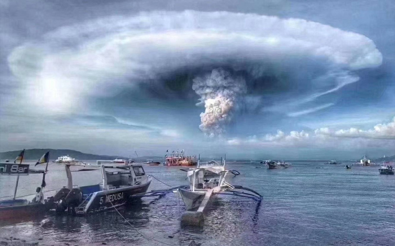 [图]火山爆发奇景，大自然的力量！