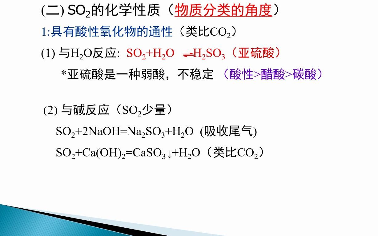 化学达人系列:高一化学必修2 第2讲 二氧化硫的相关性质哔哩哔哩bilibili