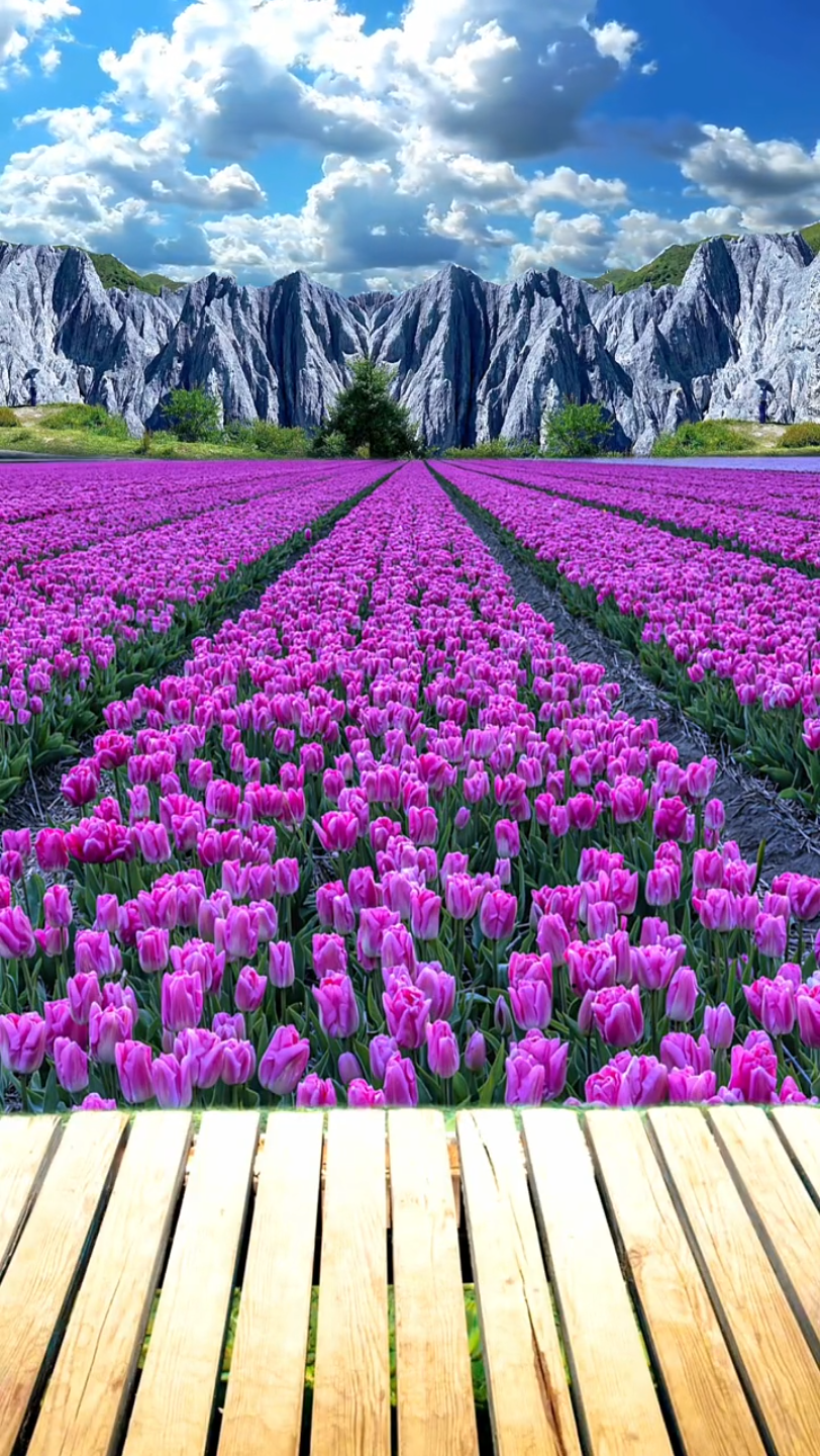 治愈系风景 #唯美意境 #花海