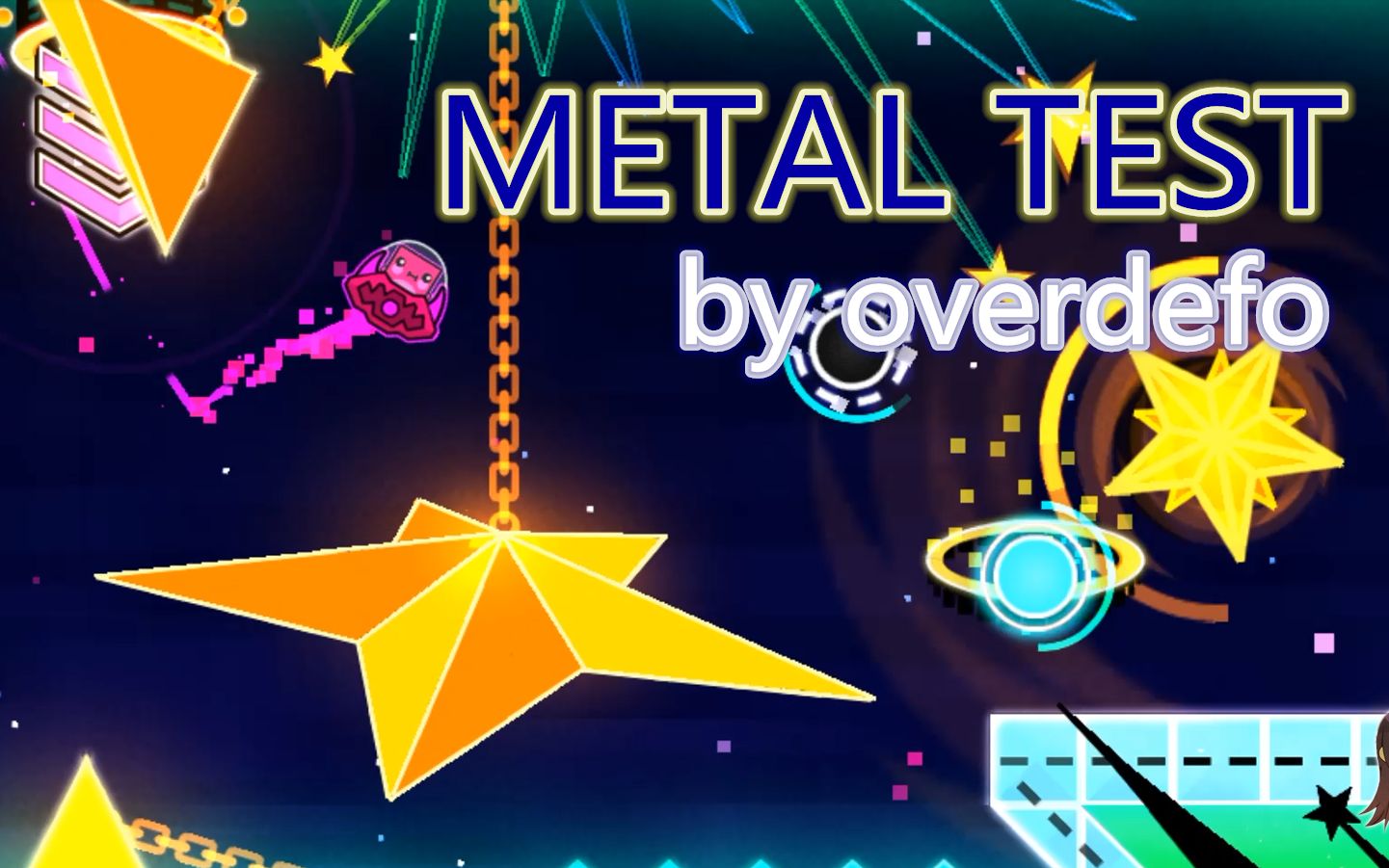 【几何冲刺】METAL TEST（Hard demon）by overdefo_哔哩哔哩bilibili_几何冲刺
