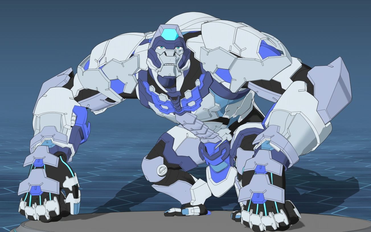 官方爆丸之星域争霸百科03爆丸圣光猩猩的卡片看起来就很强悍