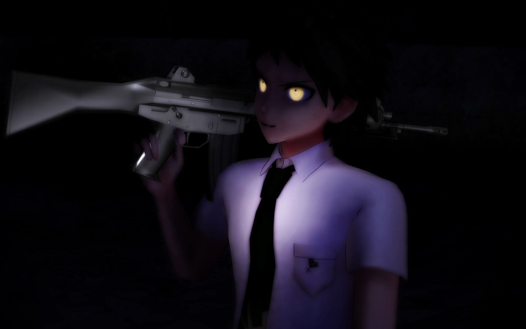 【弹丸论破MMD】Machine Gun 【日向创】哔哩哔哩bilibili