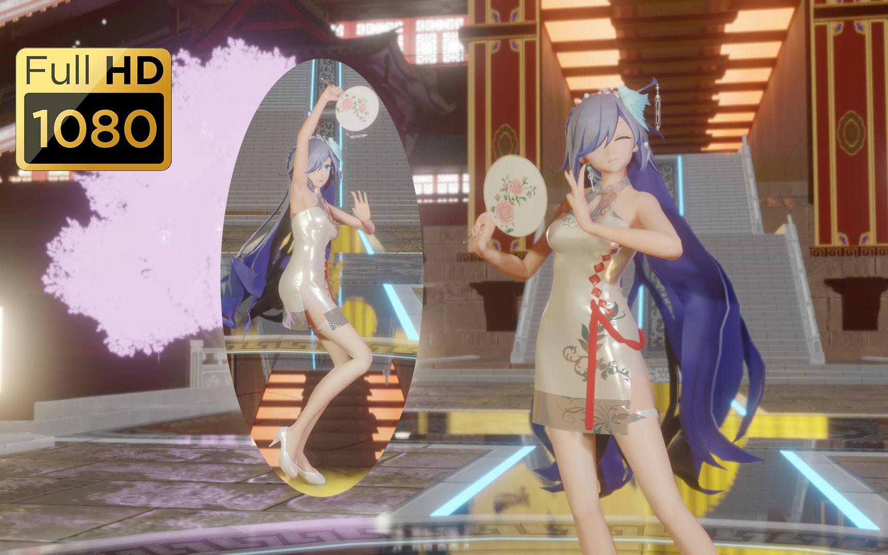 崩坏3mmd符华布料旗袍kawaiimmd007阿符也想变得可爱鸭今儿就不寸劲