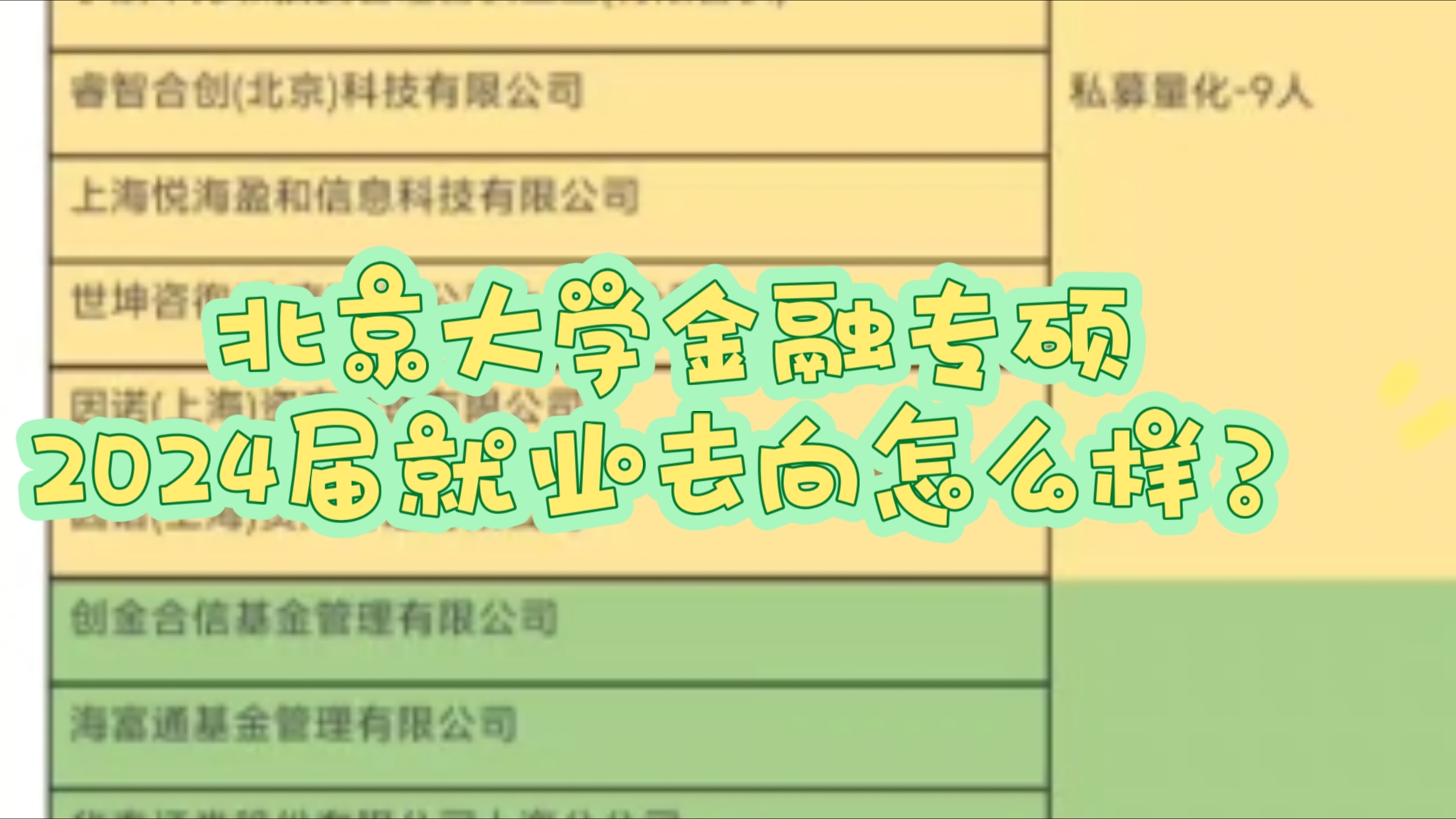 【不坠青云】2024届北京大学数院金专就业分析:人苏的量化私募加强版哔哩哔哩bilibili