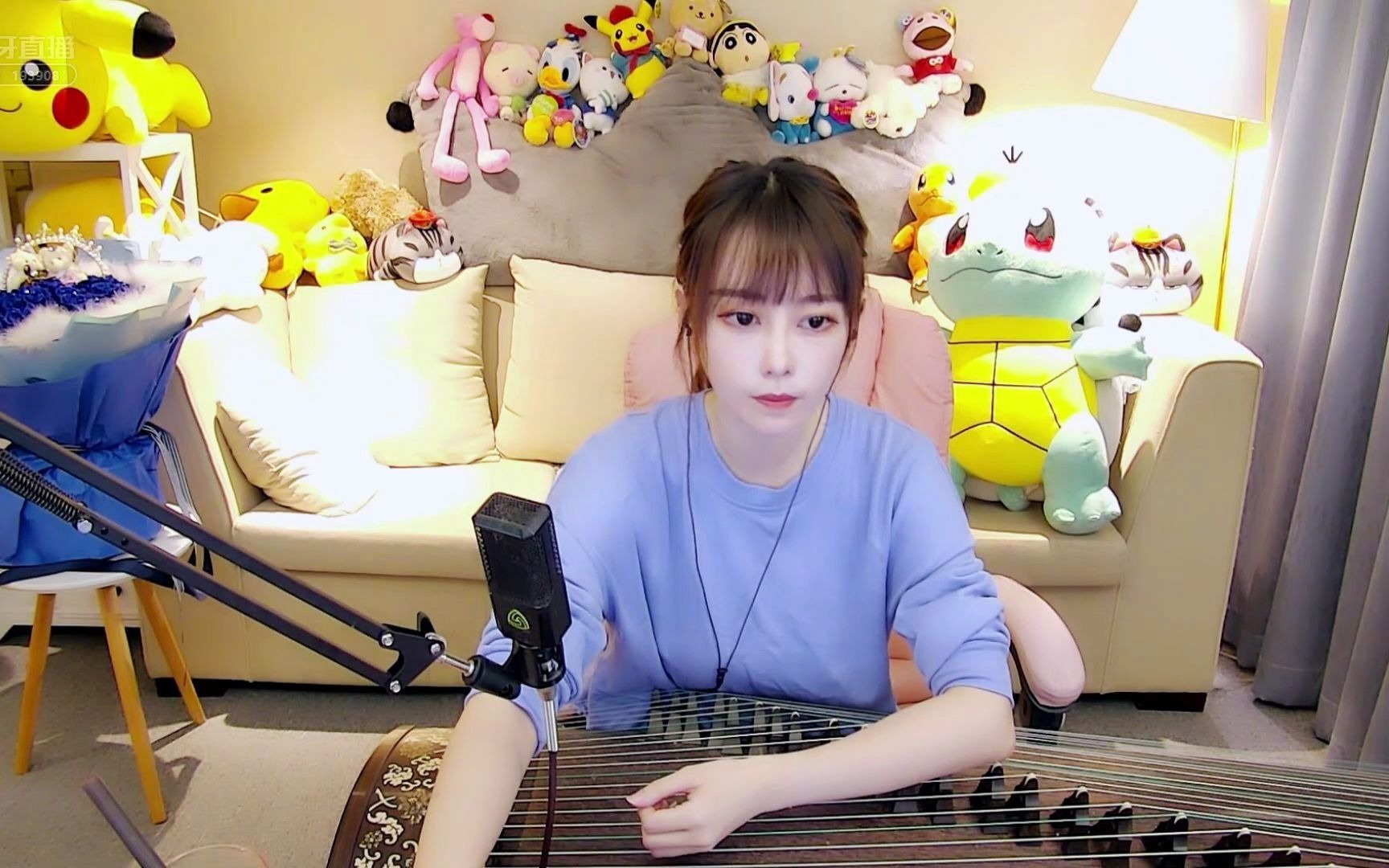 2020-09-30-19 54 古筝小美女 唠嗑小能手 虎牙小月月 直播回放_哔哩