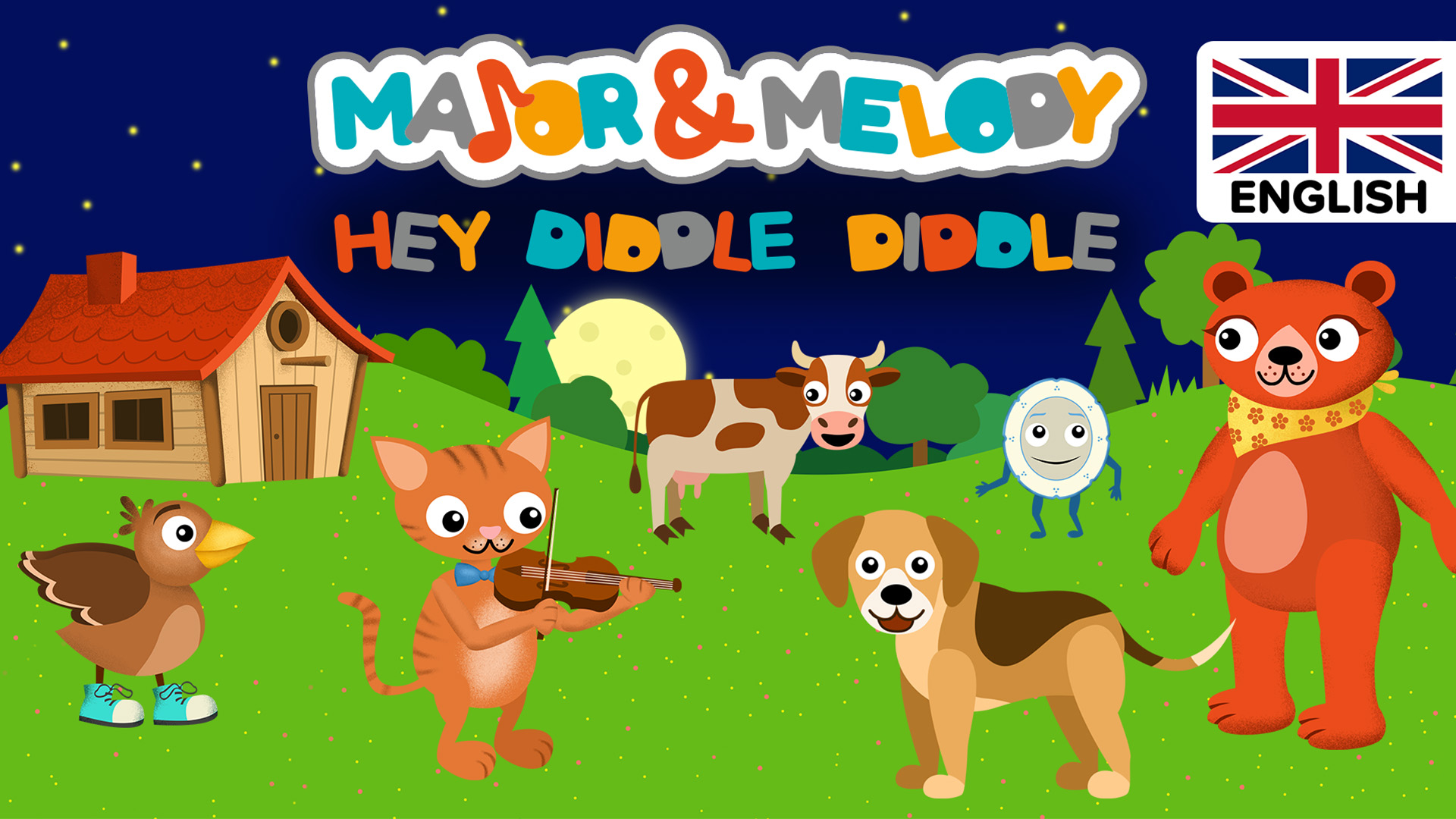 major & melody「hey diddle diddle ((nursery rhymes for kids)(uk