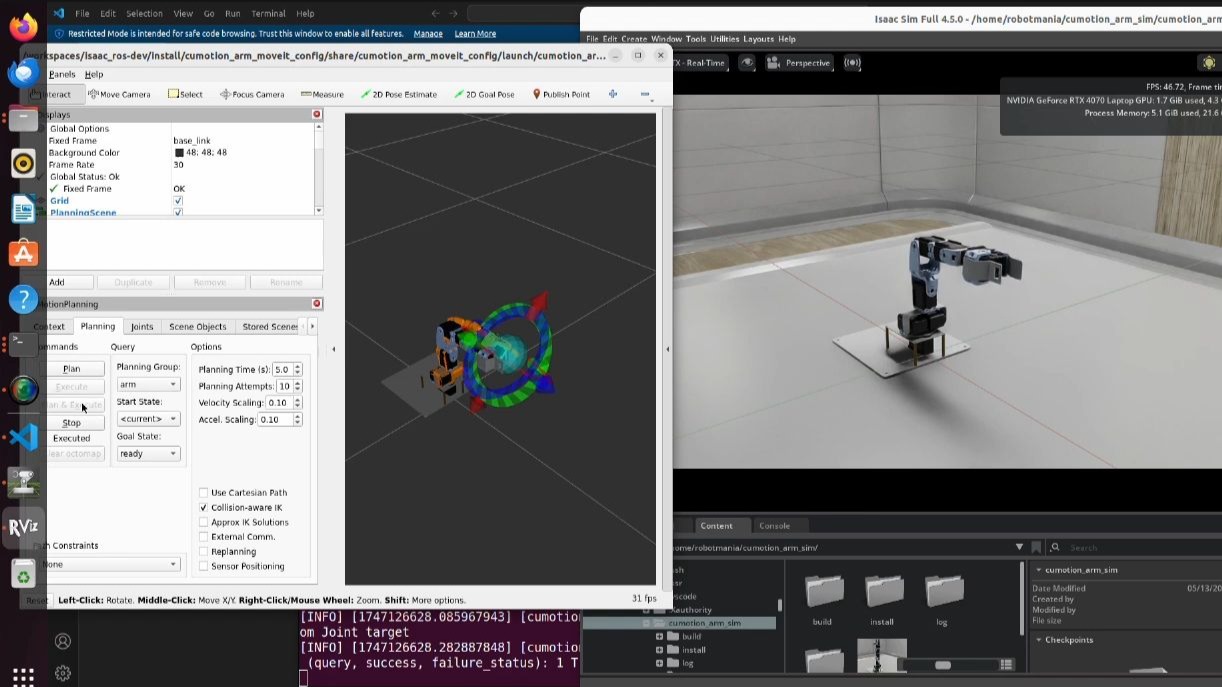 如何将 Isaac ROS cuMotion 与 MoveIt/Isaac Sim/Real Robot 配合使用-Robot_Qu机器人社区 ...