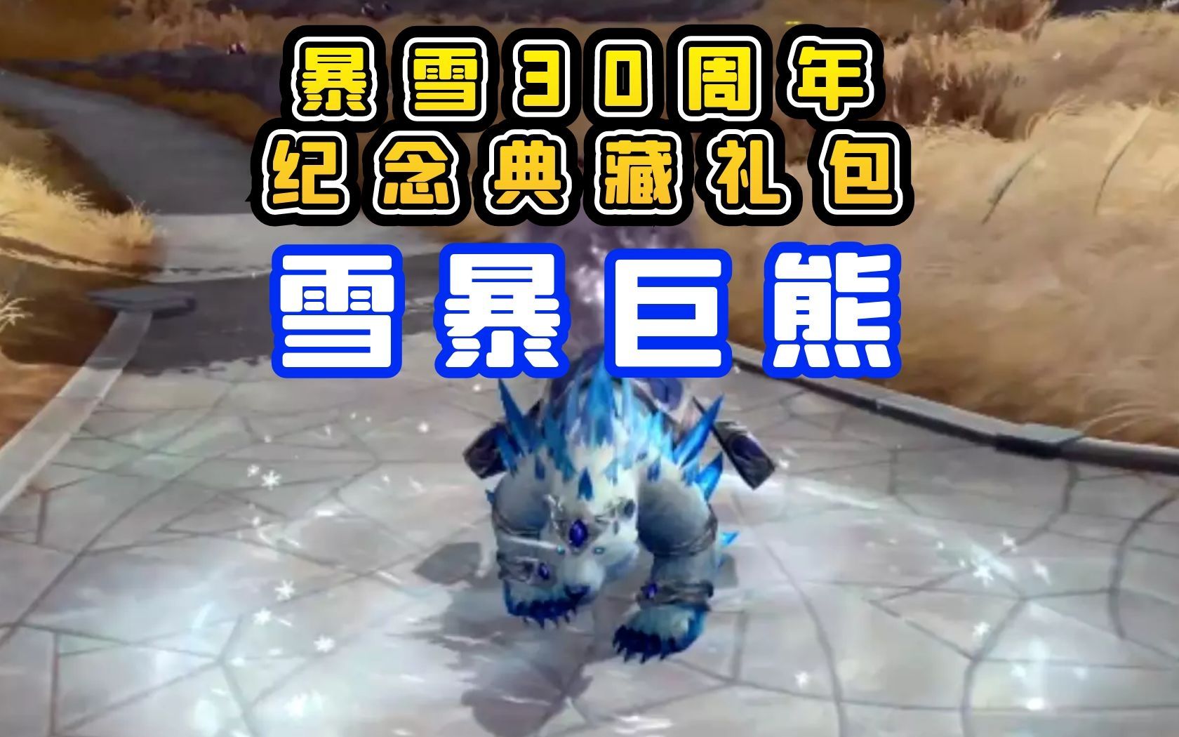 【老司机】新版"暴雪巨熊"上线,暴雪30周年纪念典藏礼包,暴雪嘉年华