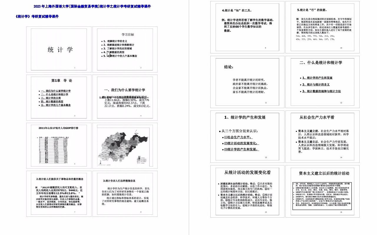 【电子书】2023年上海外国语大学[国际金融贸易学院]统计学之统计学考研复试精品资料哔哩哔哩bilibili