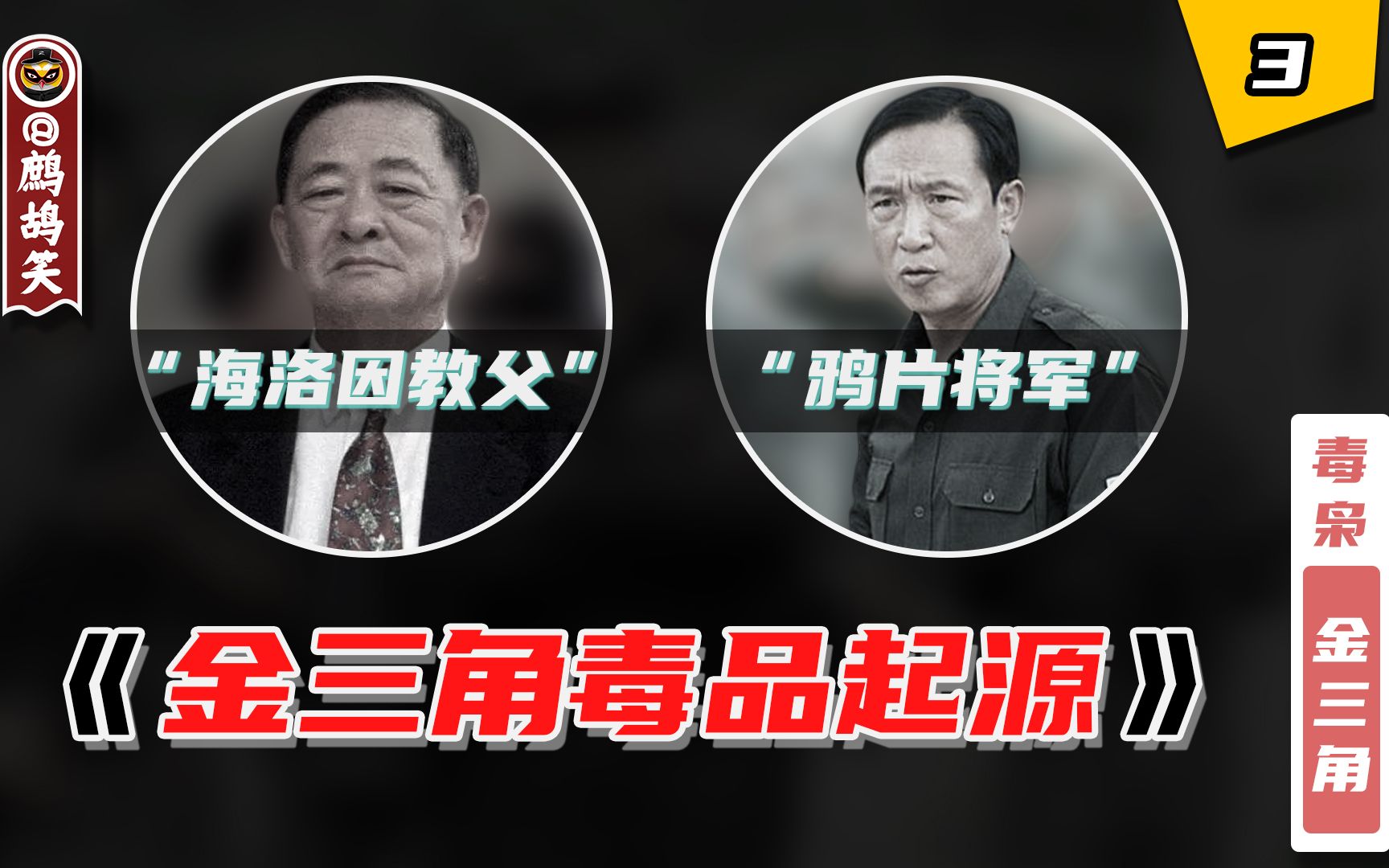 金三角毒品起源:"海洛因教父"罗星汉与"鸦片将军"坤沙_哔哩哔哩_bili