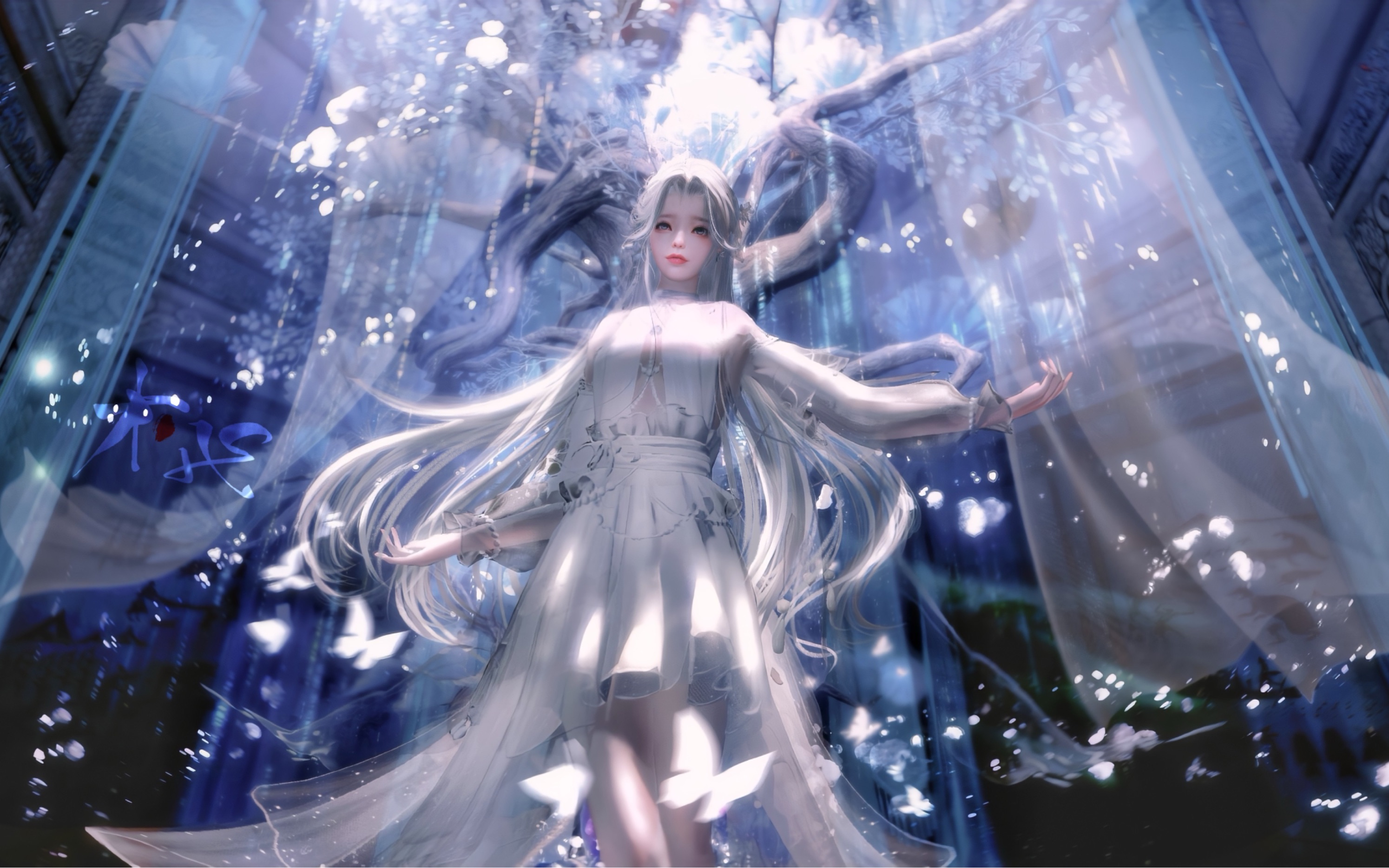 【一梦江湖截图】客/翻海花落,浮沉世间