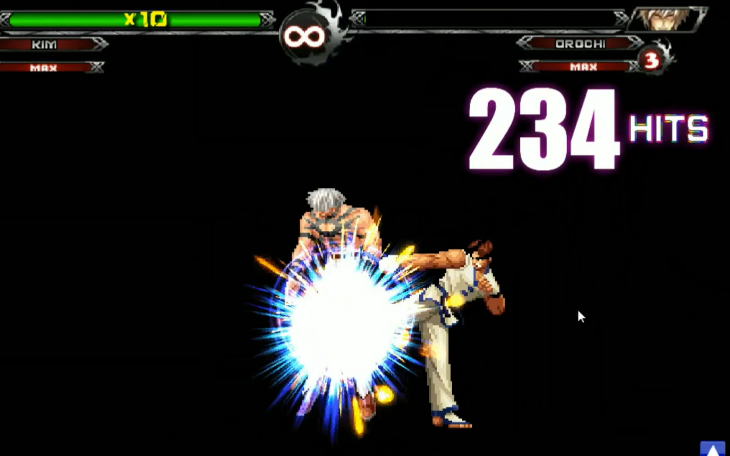 [拳皇wingex1.1]金馆长顶级连段100割无限连cd连等