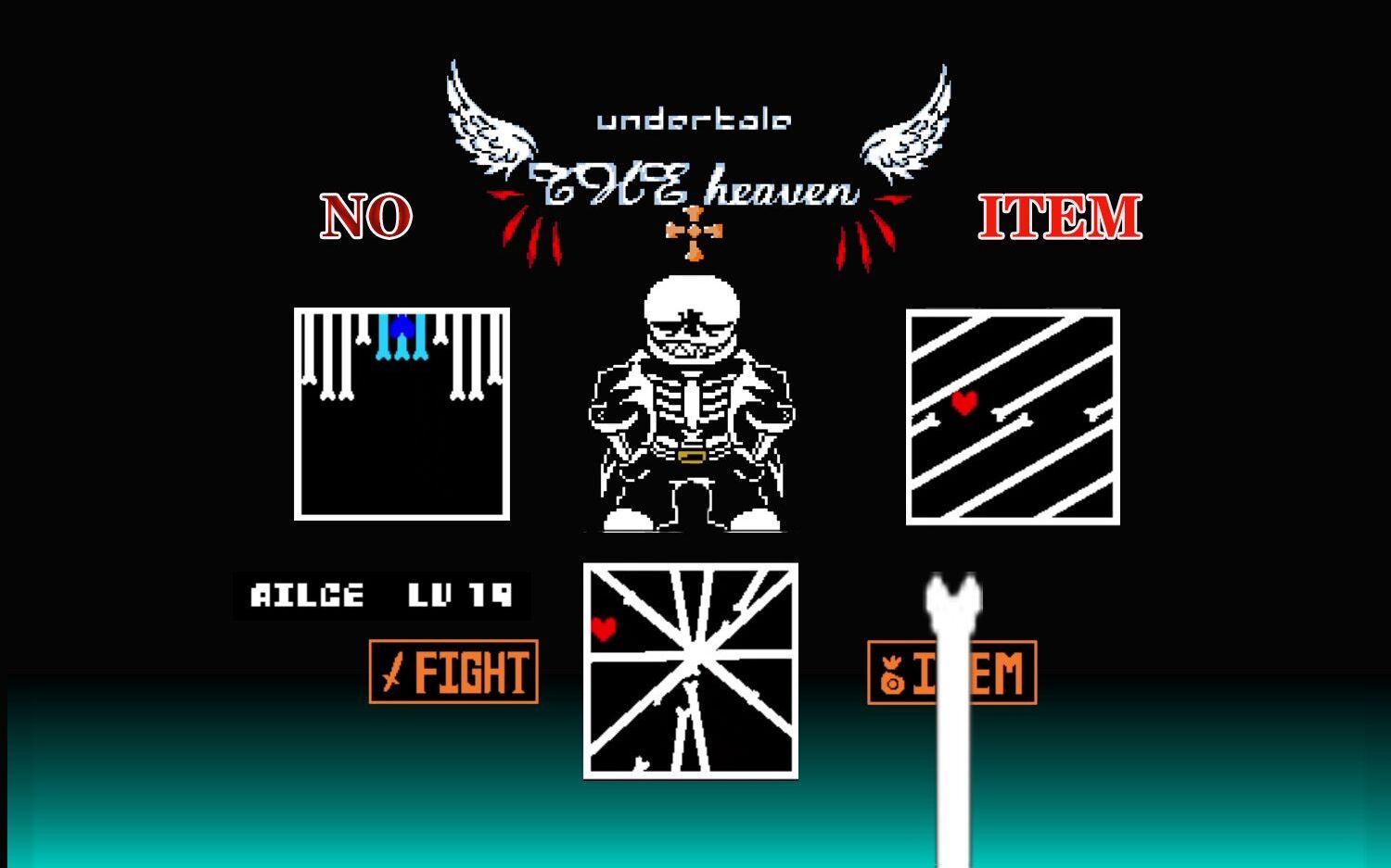 全站第二传说之下天国zy做的sans无药通关