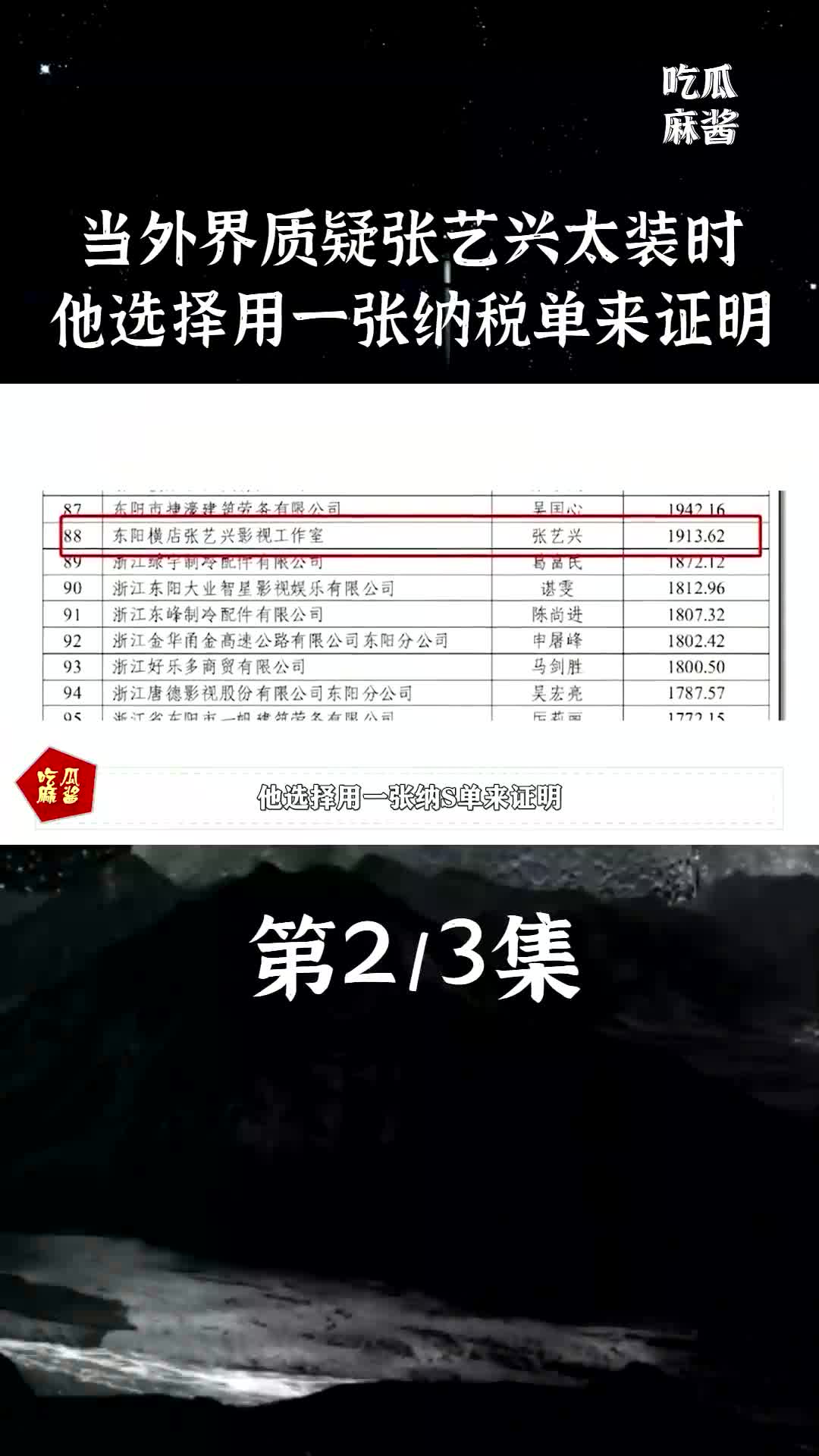 当外界质疑张艺兴太装时,他选择用一张纳税单来证明哔哩哔哩bilibili