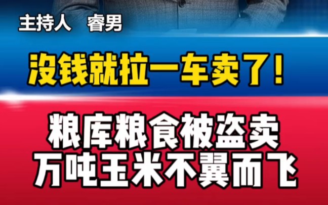 [图]粮库粮食被盗卖，万吨玉米不翼而非 "主持人说新闻 "暖心在行动 "河北一粮库近万吨粮食不翼而飞