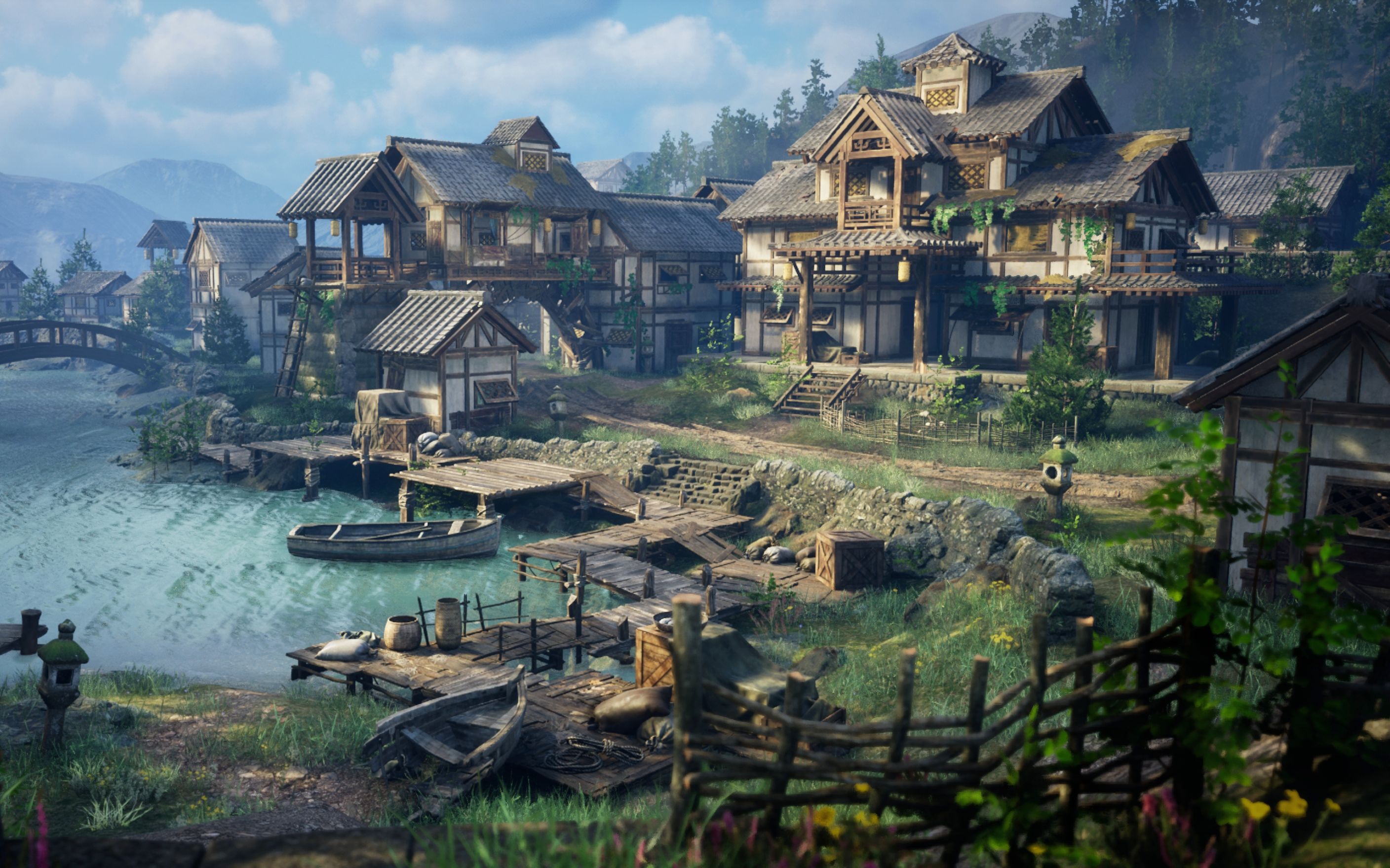 ue5湖边村落场景练习