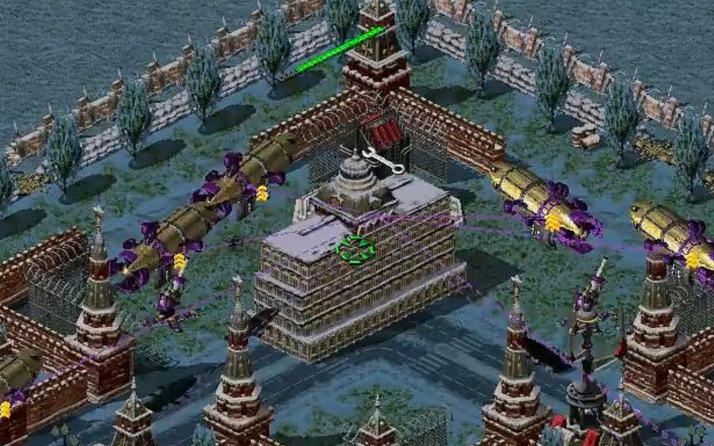 流云红警战役红色革命尤里自己把克里姆林宫炸了