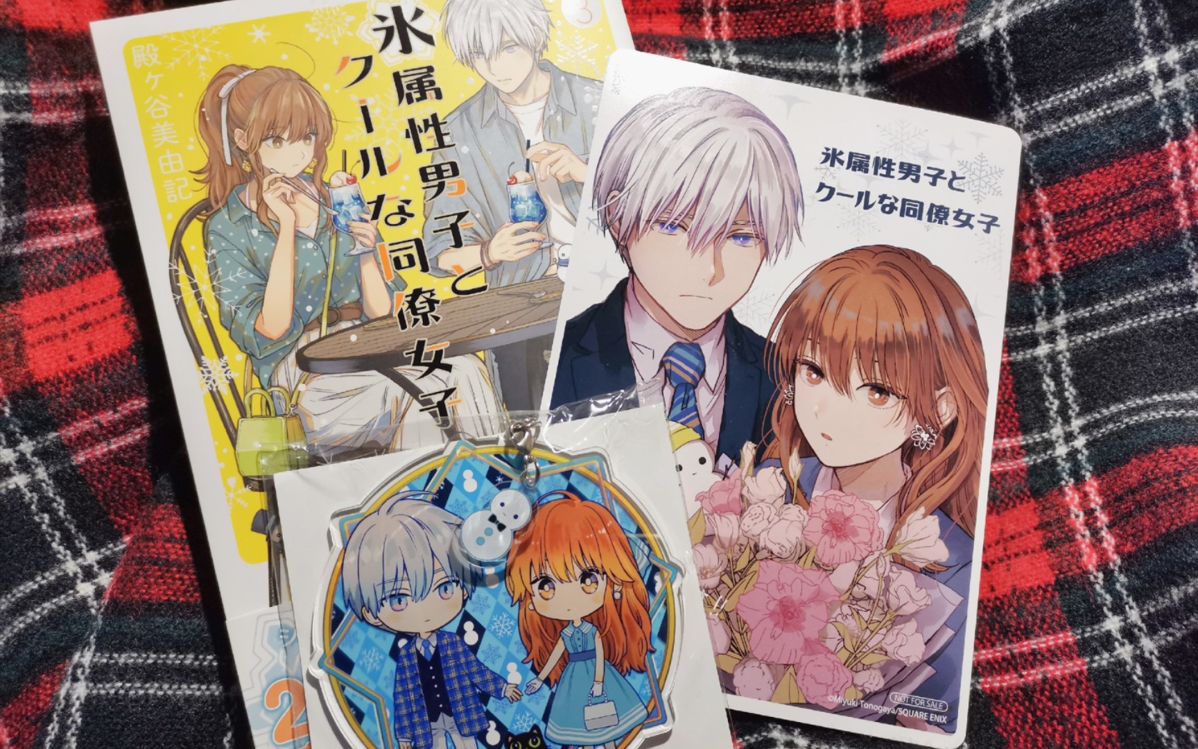 谷子开箱冰属性男子与酷酷女同事漫画第三卷