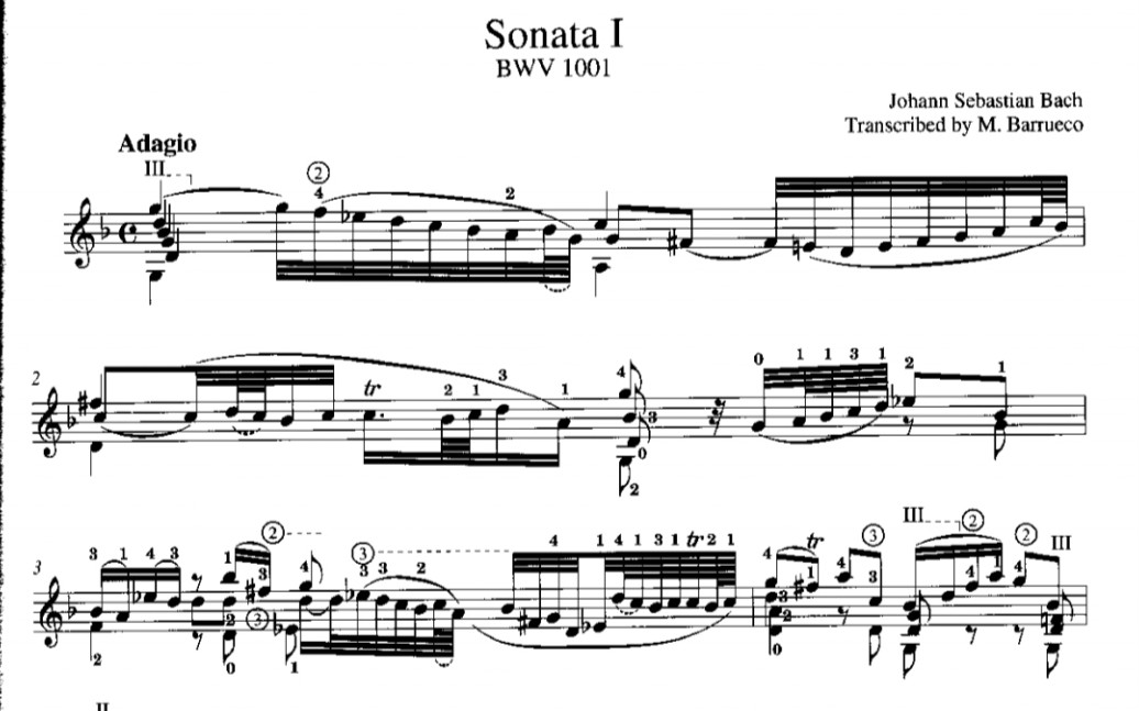 《BWV1001柔板》调性塑造上的痛苦感哔哩哔哩bilibili