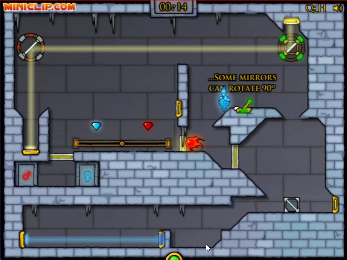 换色关卡 森林冰火人3第一关