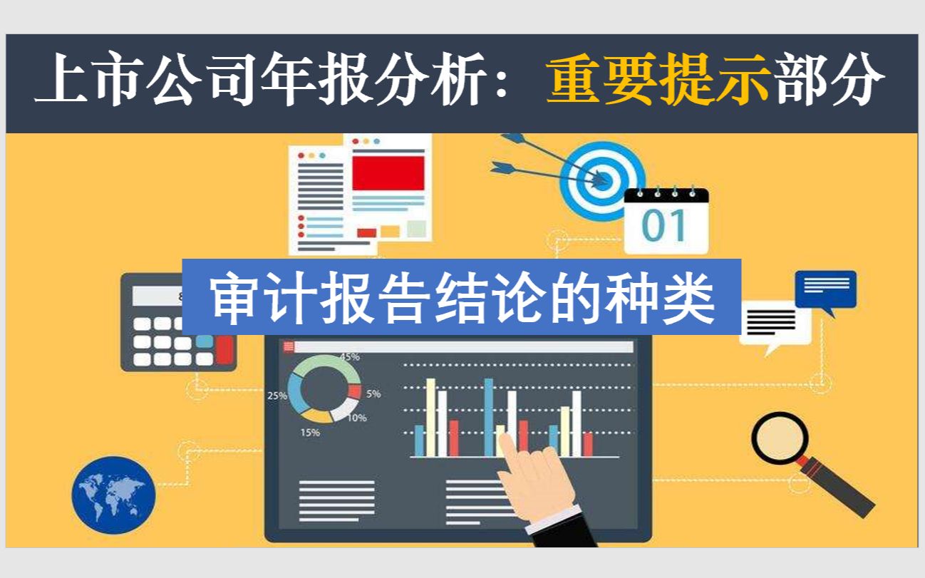 上市公司年报分析(02):“重要提示”部分 | 审计报告结论种类哔哩哔哩bilibili