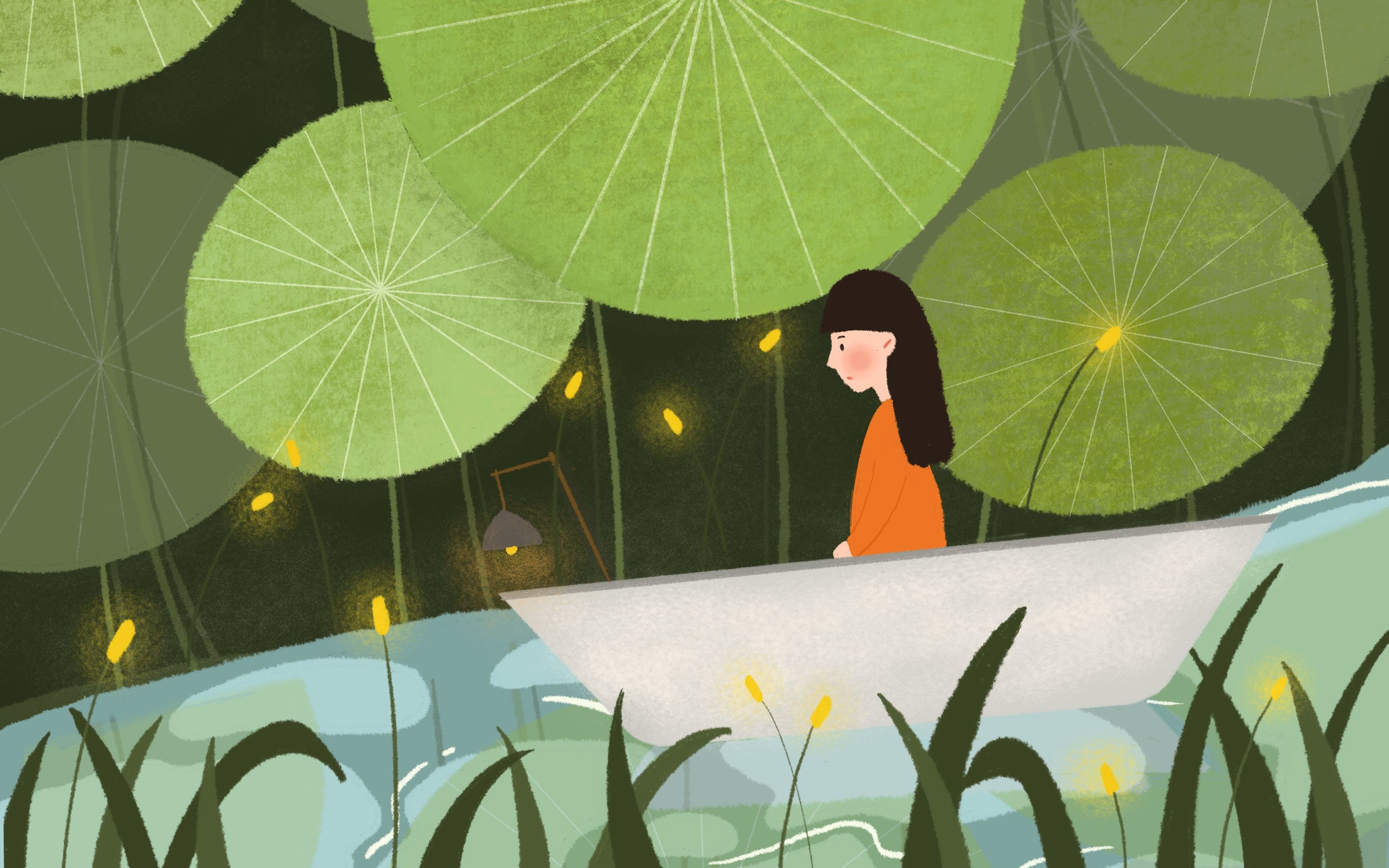 ipad插画 procreate手绘练习线稿上色过程_哔哩哔哩_bilibili