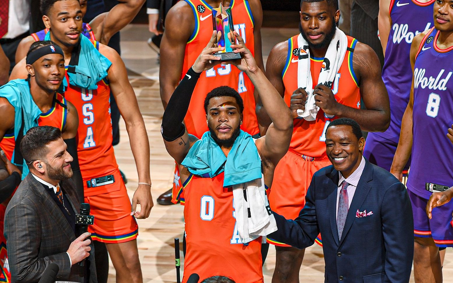 2020年全明星周末新秀挑战赛世界队vs美国队