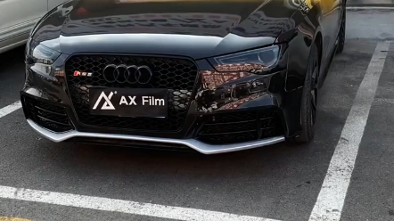 奥迪a5l全车订制上黄下黑渐变色#奥迪#奥迪 #渐变色 #改色 #改色膜