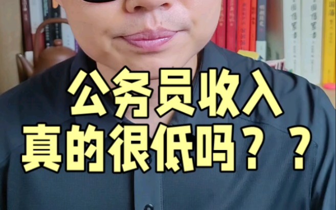 公务员收入真的低?哔哩哔哩bilibili