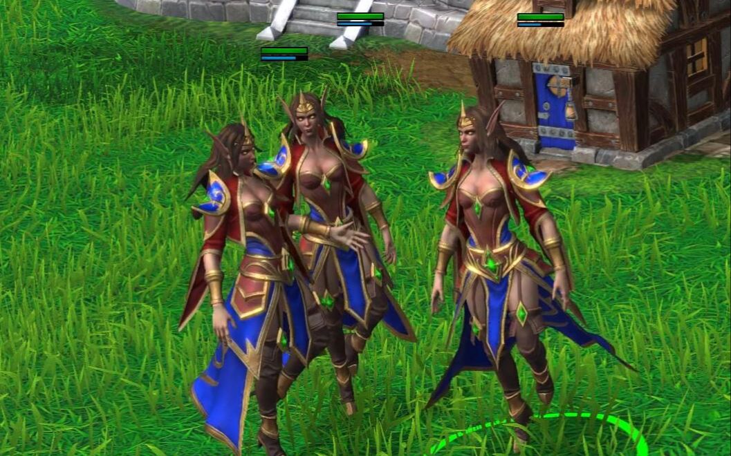 魔兽争霸3重制版国服测试初体验人族仨女巫比谁身材更好她们还没比好