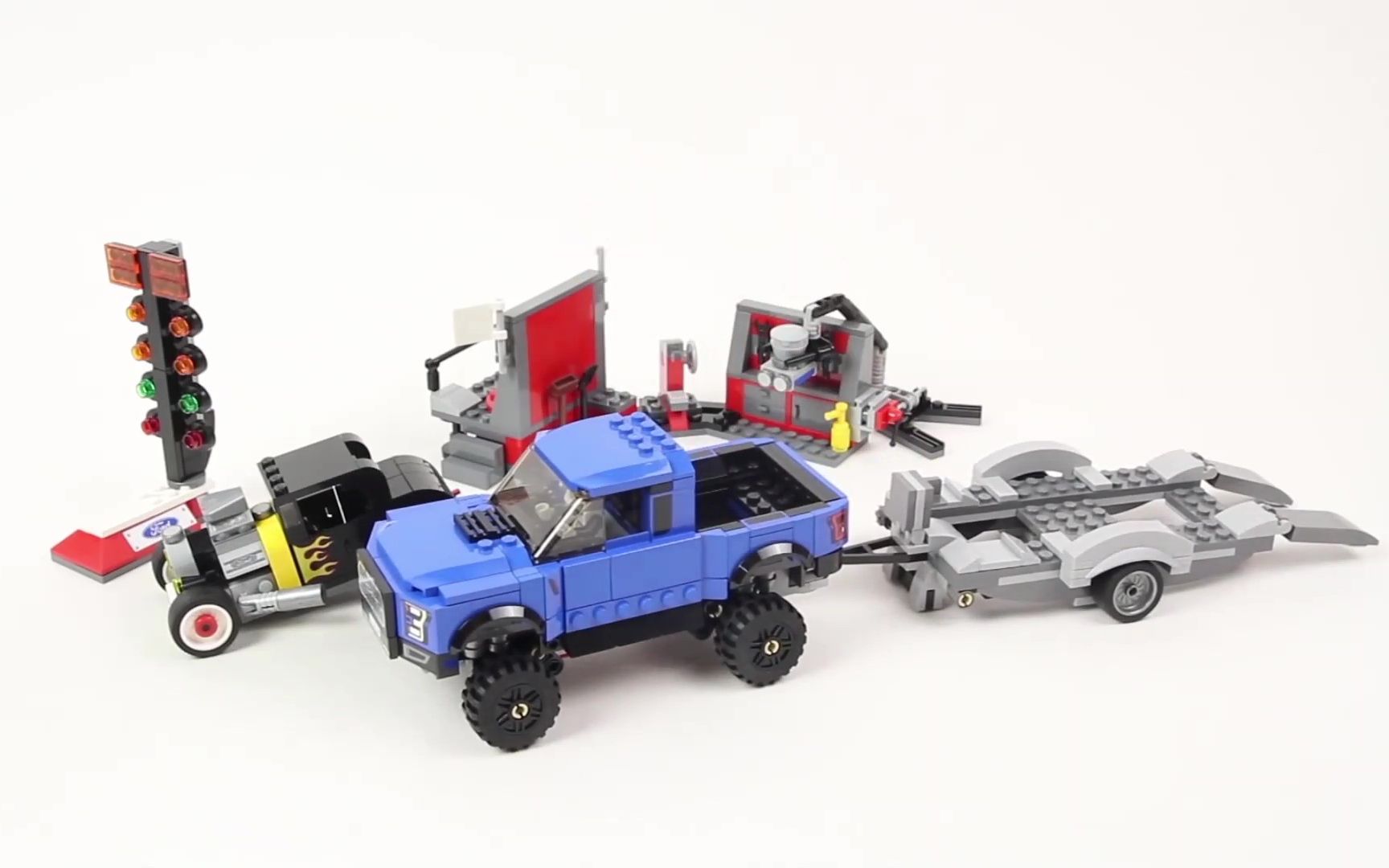 [brick builder] 乐高速拼 75875 福特猛禽和a型老爷车 [speed