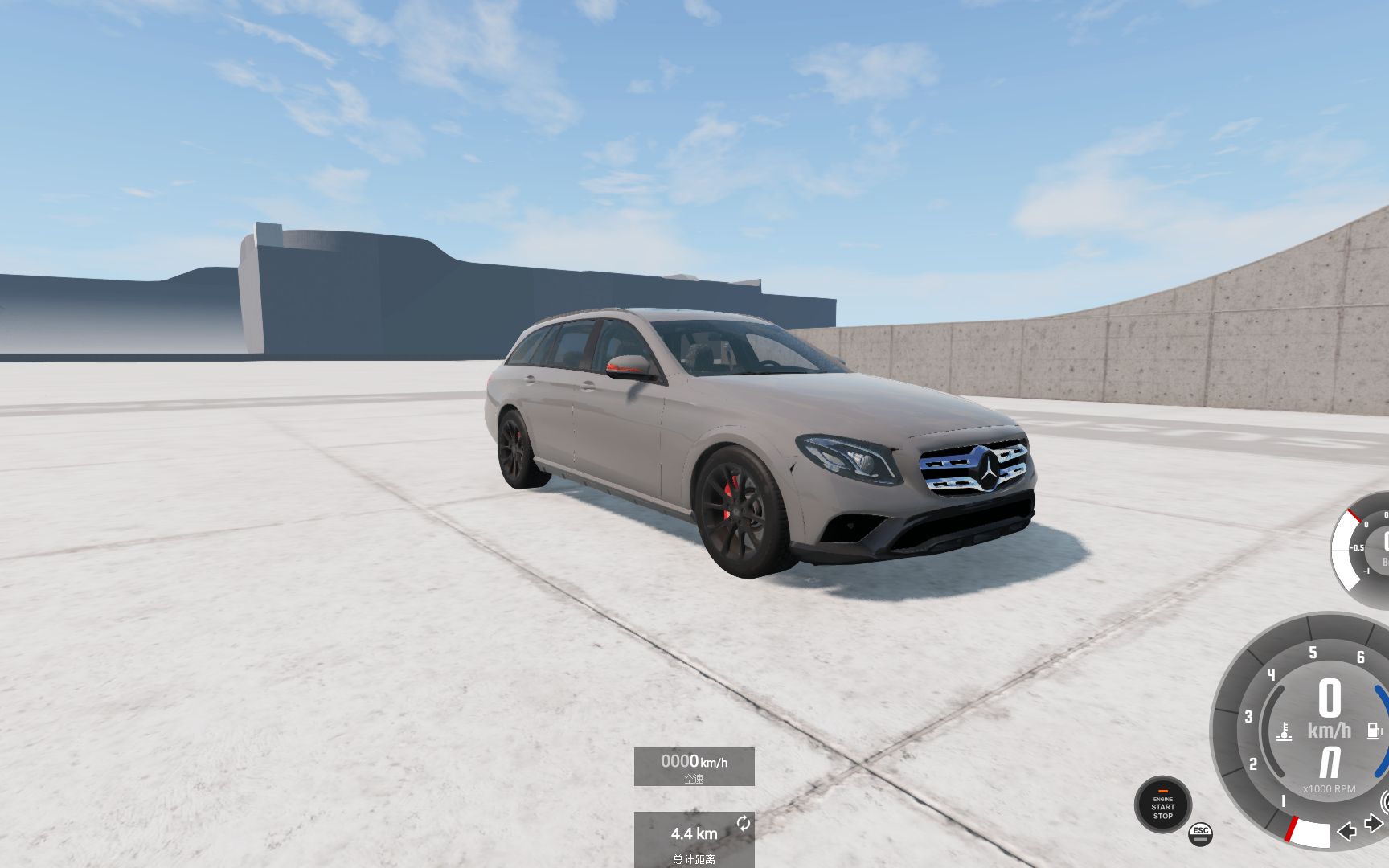 beamng:  梅赛德斯奔驰e-350悬挂测试