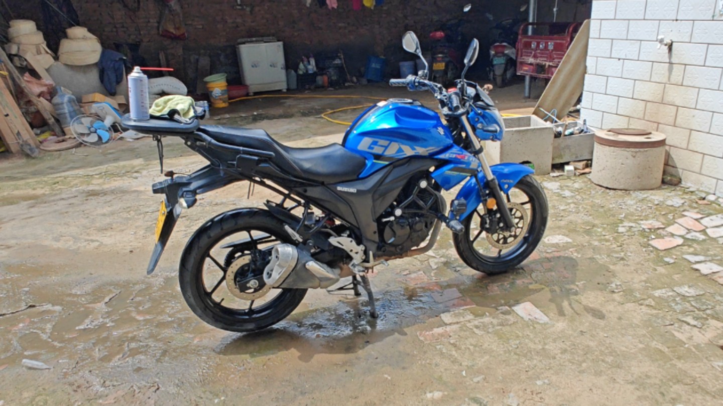 四万六千公里的极客飒nk155,简单分享,洗车后