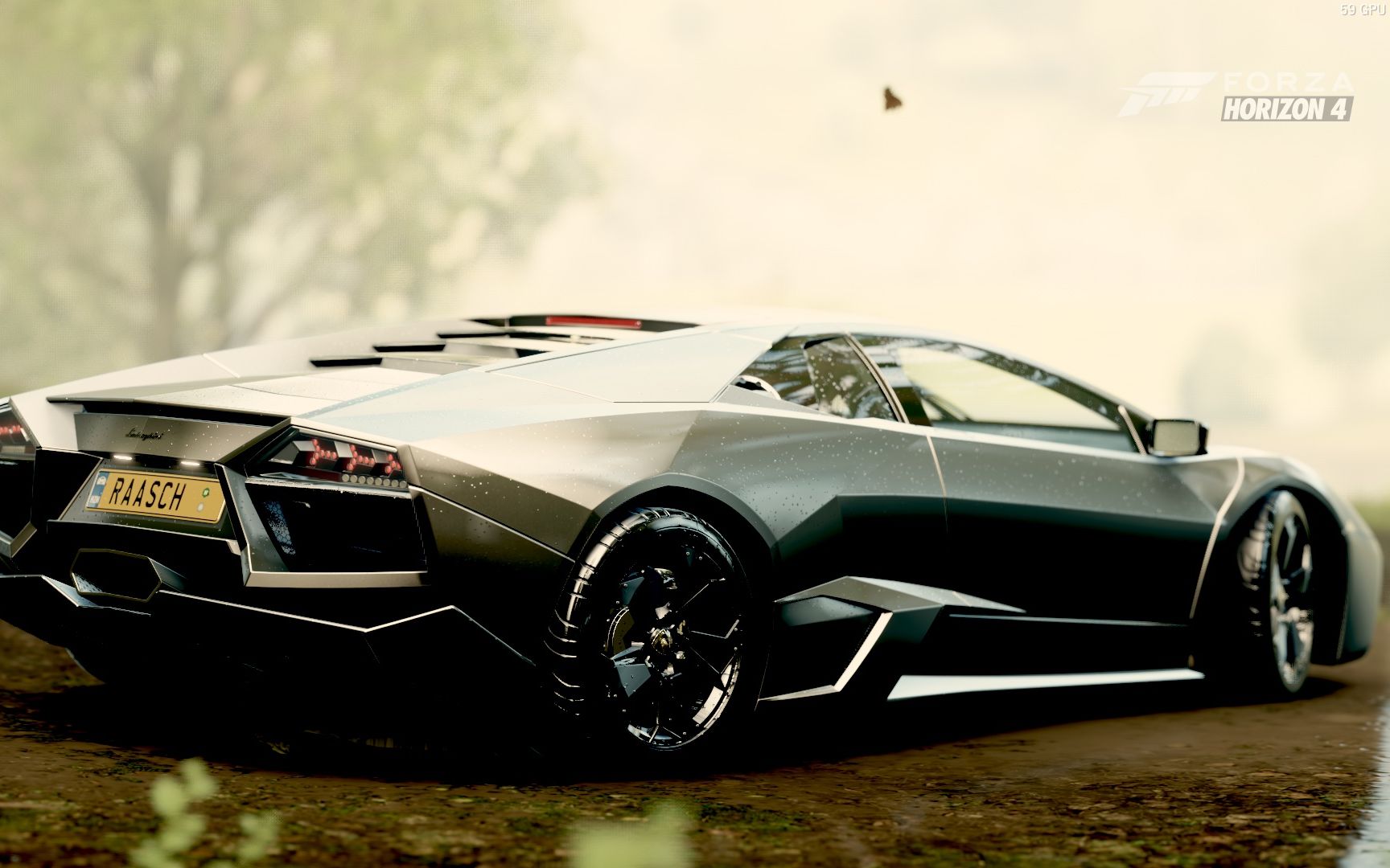 【地平线4】兰博基尼雷文顿(reventon) 史上最帅自动尾翼 黑色天使