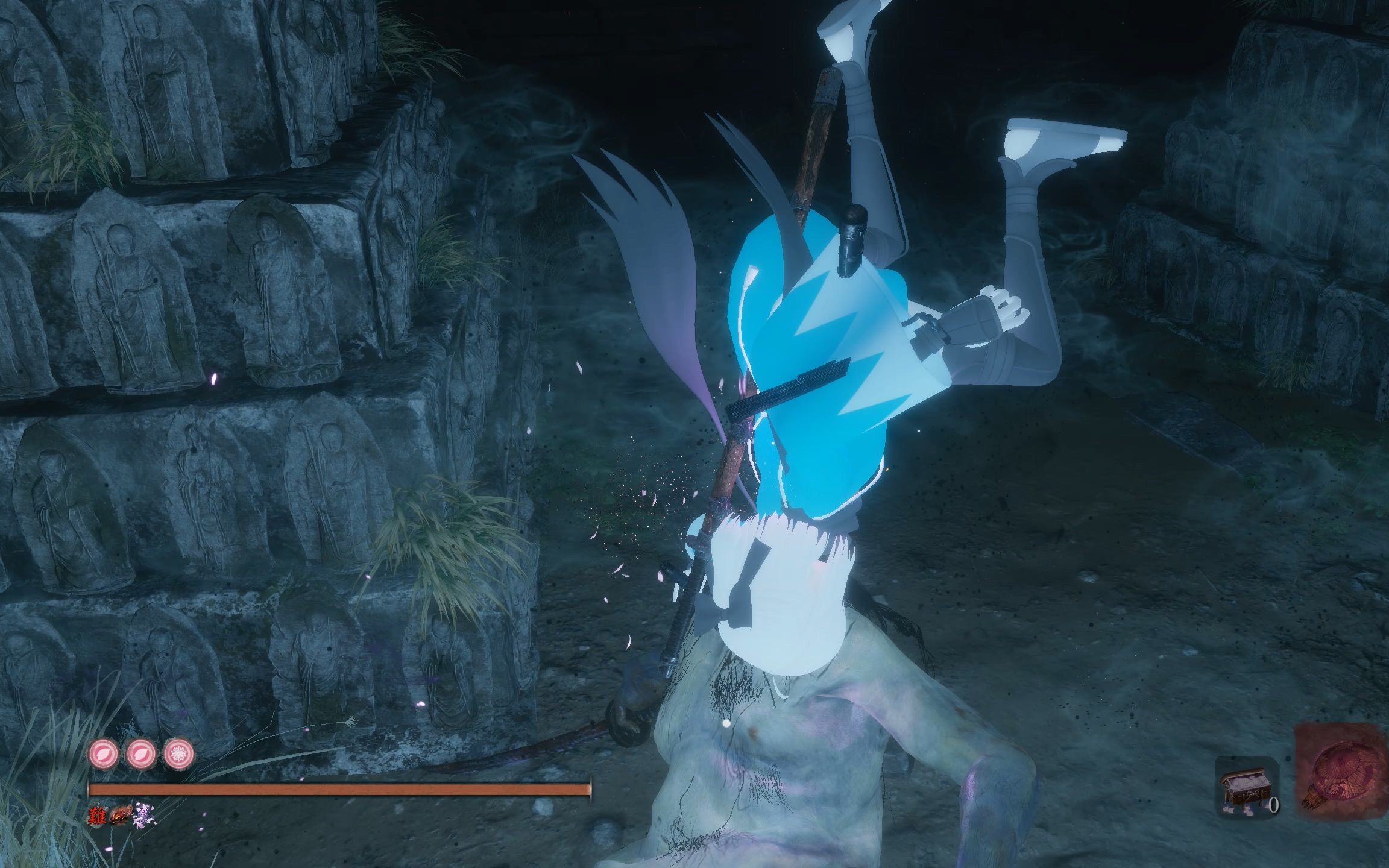 只狼无首双难无伤最高难度无忍具无主动技能