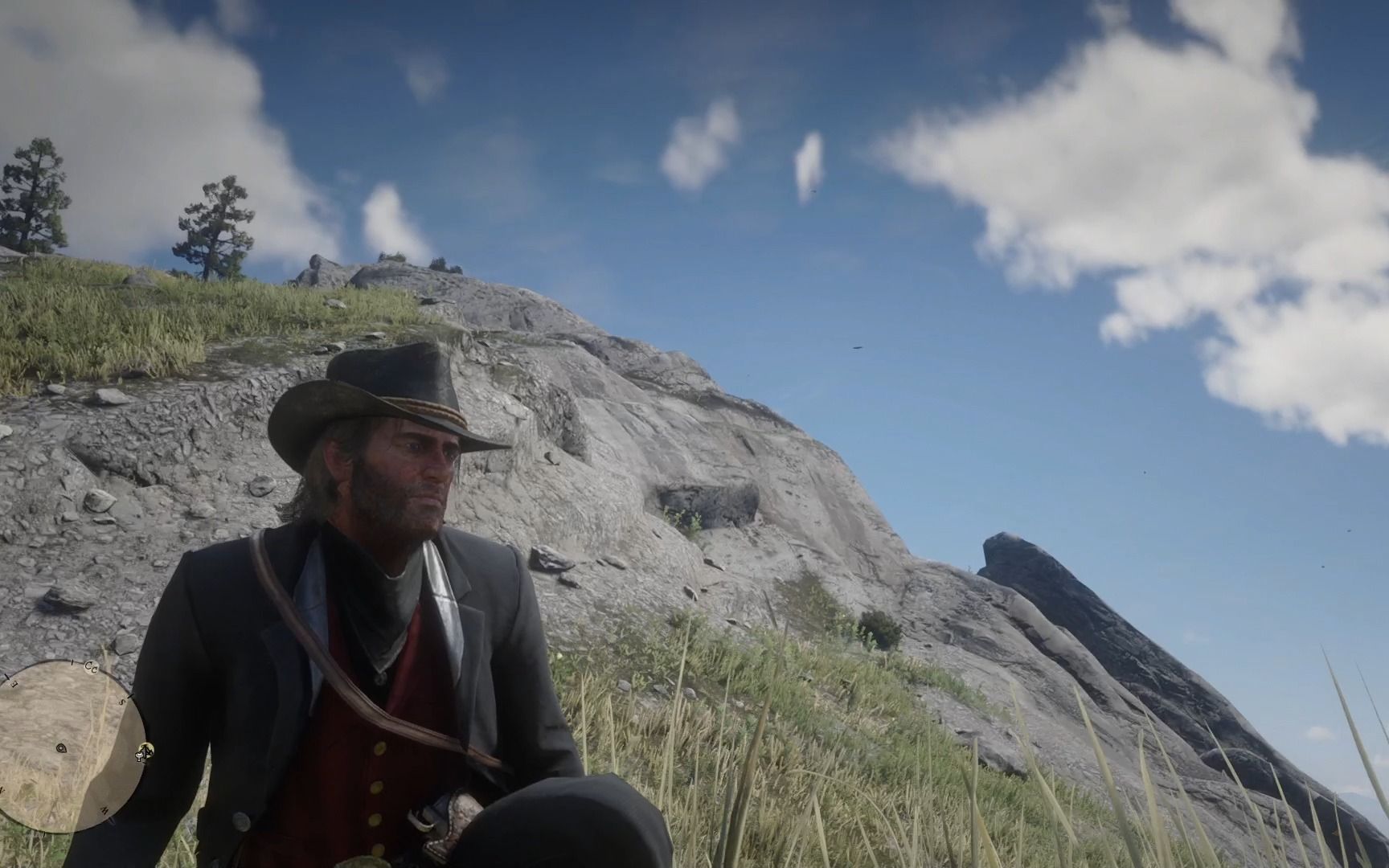 荒野大镖客2 自己到自己坟前 有点诡异吧