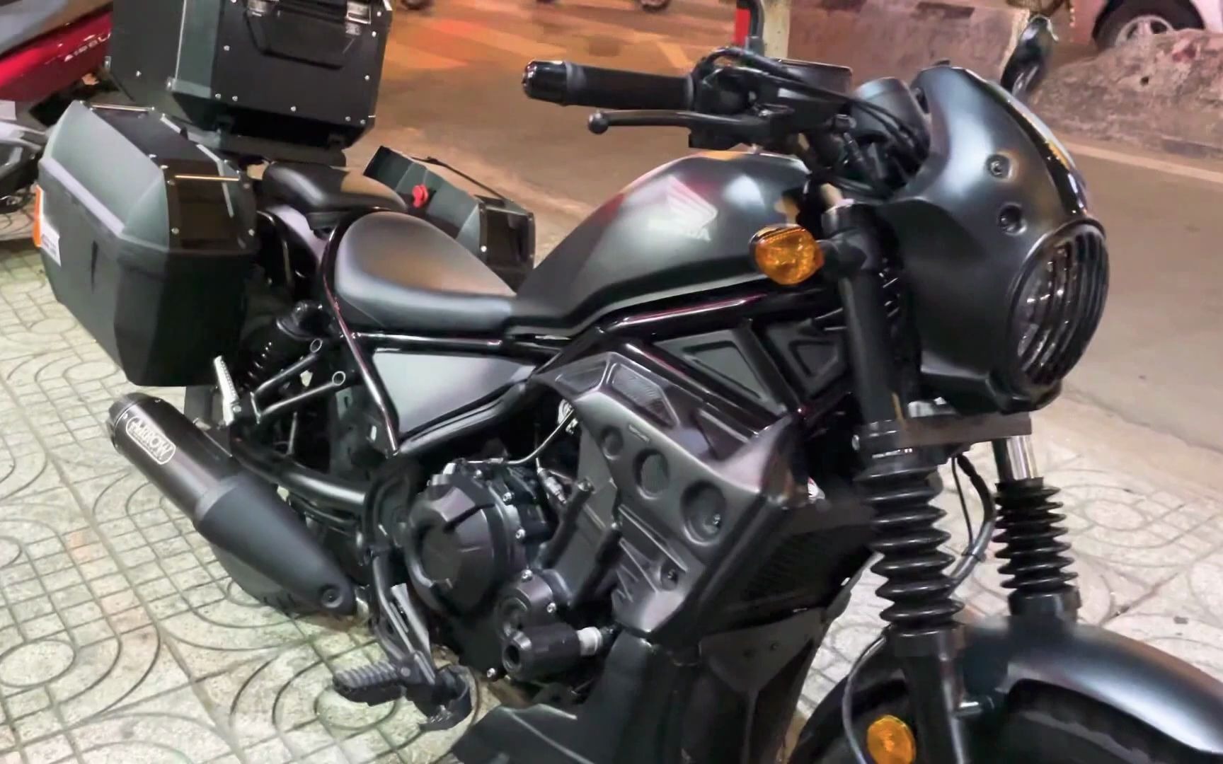 本田cm300,cm500改装铝合金三箱效果