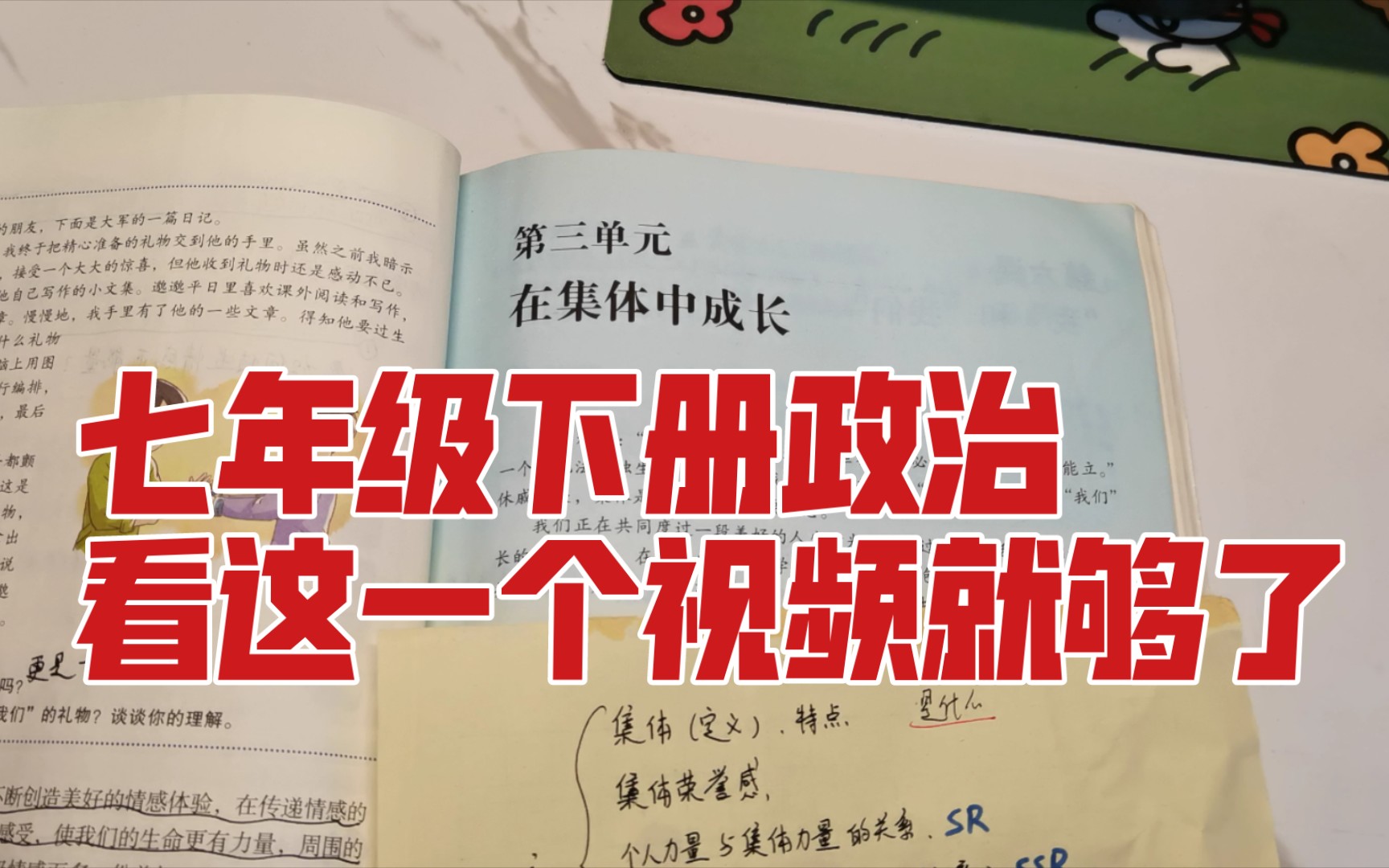 七年级下册政治,看这一个视频就够了,道德与法治知识点速通(三)哔哩哔哩bilibili