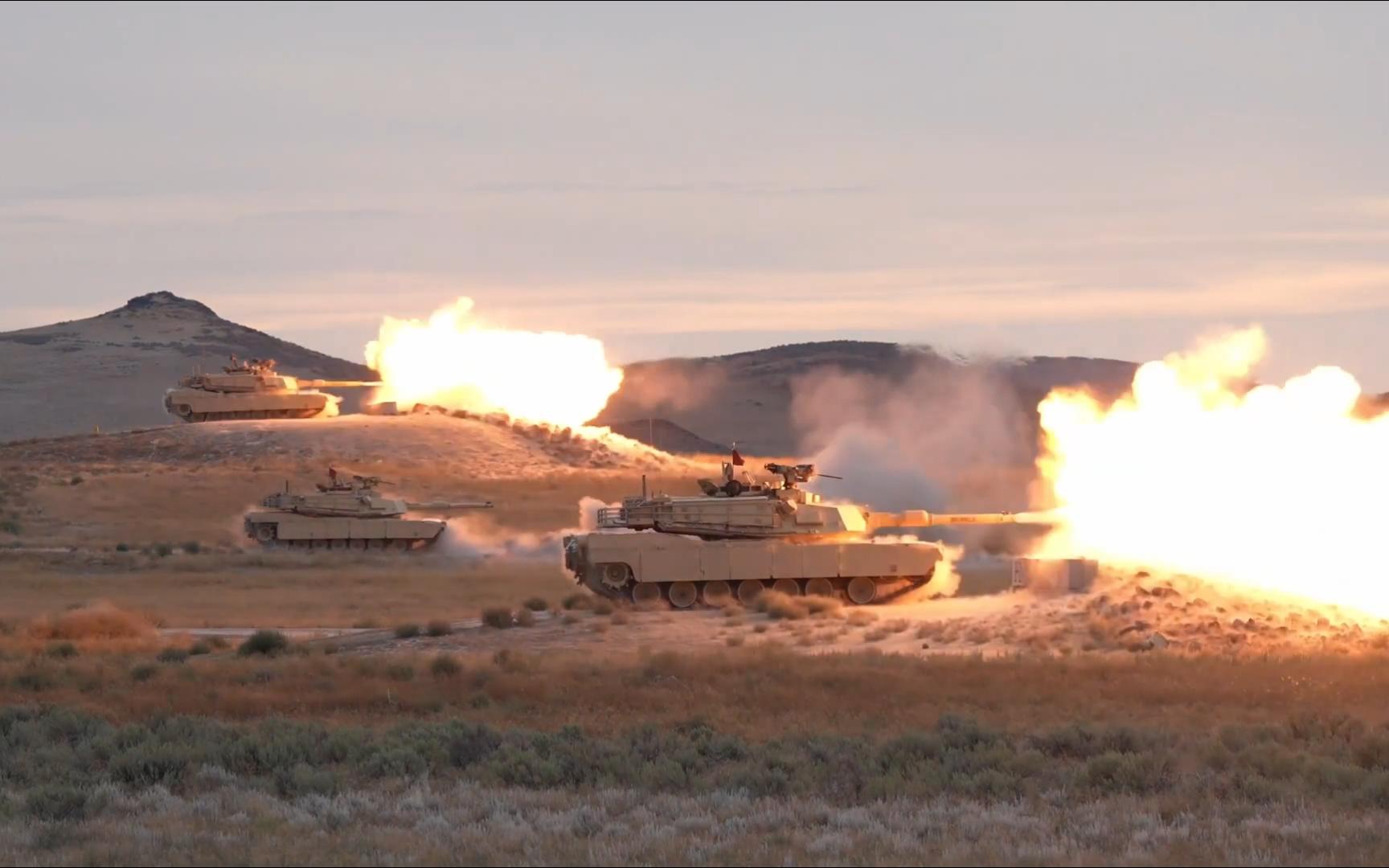 艾布拉姆斯主战坦克 M1A2 SEP 射击 Abrams